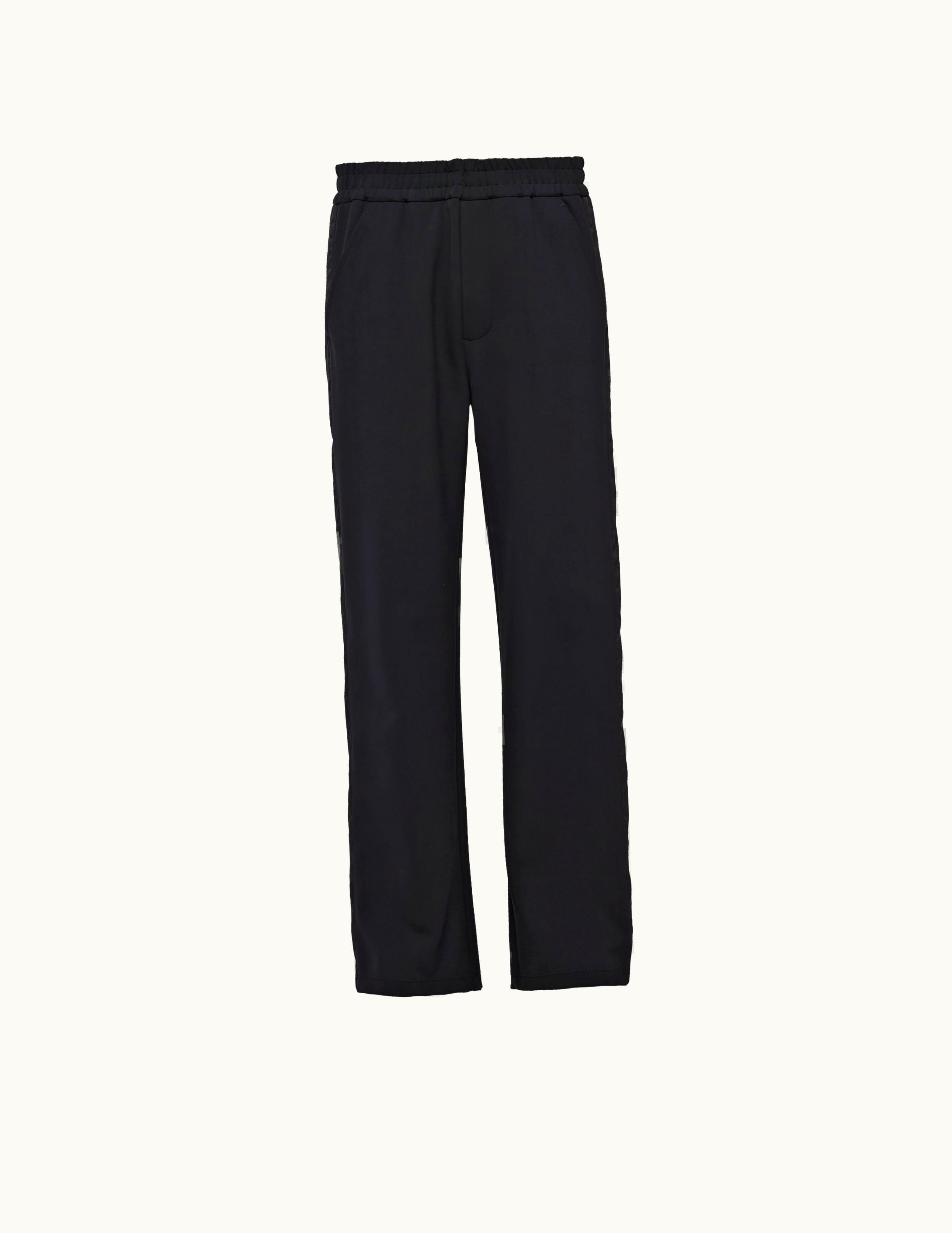 Prada Prada Black / Black Cotton Fleece Pants With Re-nylon Details