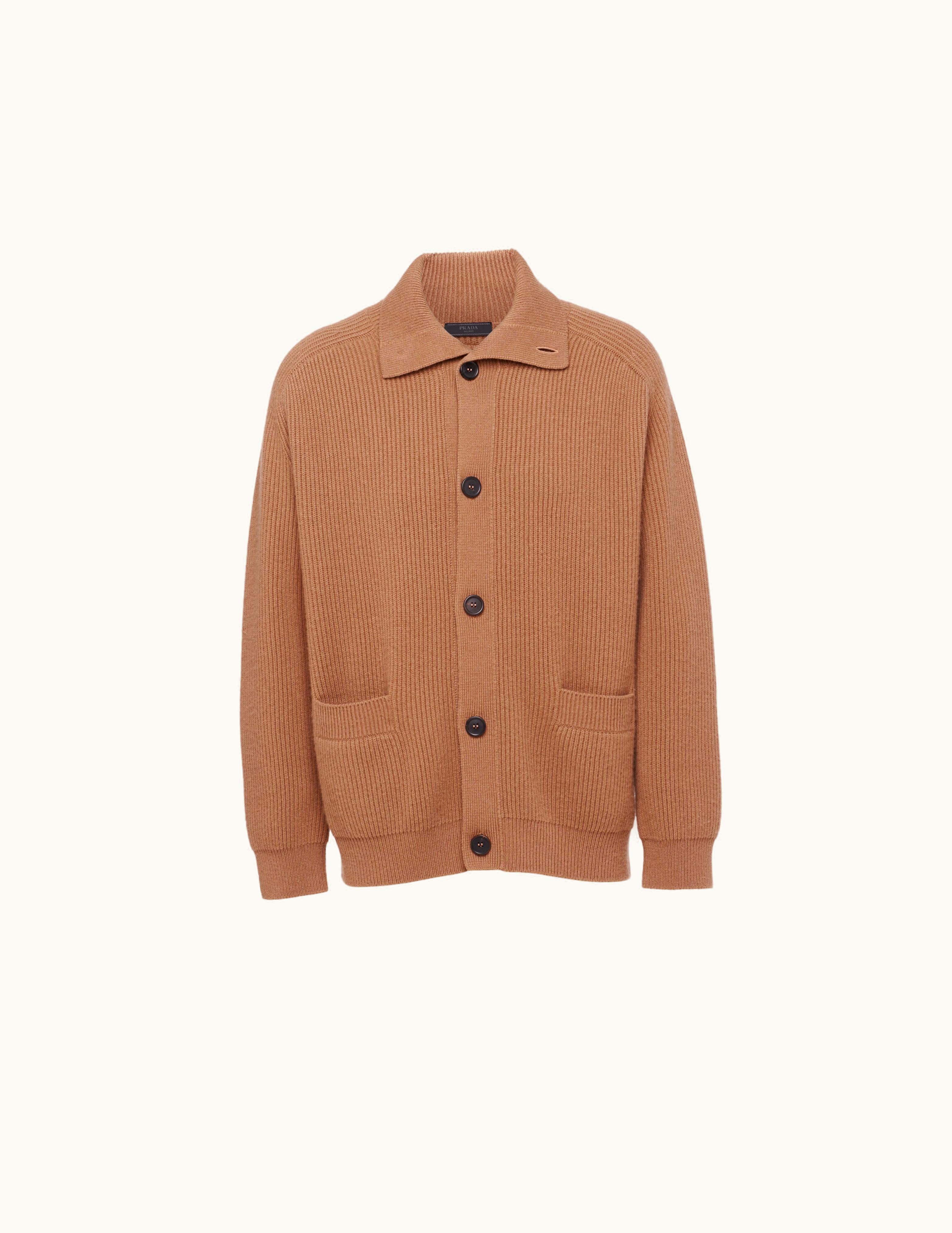 Prada Prada Camel Brown Cashmere Cardigan