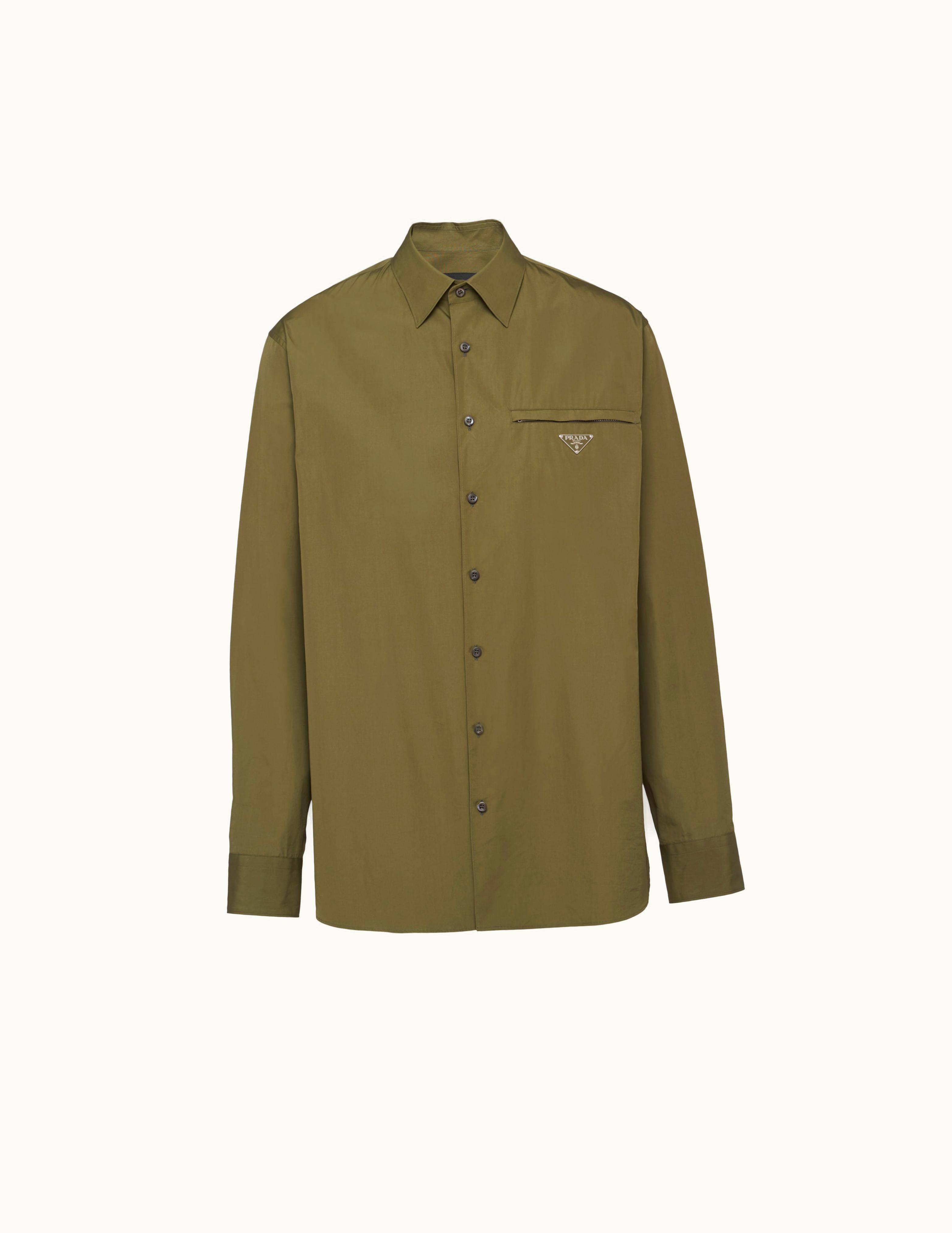 Prada Prada Military Green Cotton Shirt
