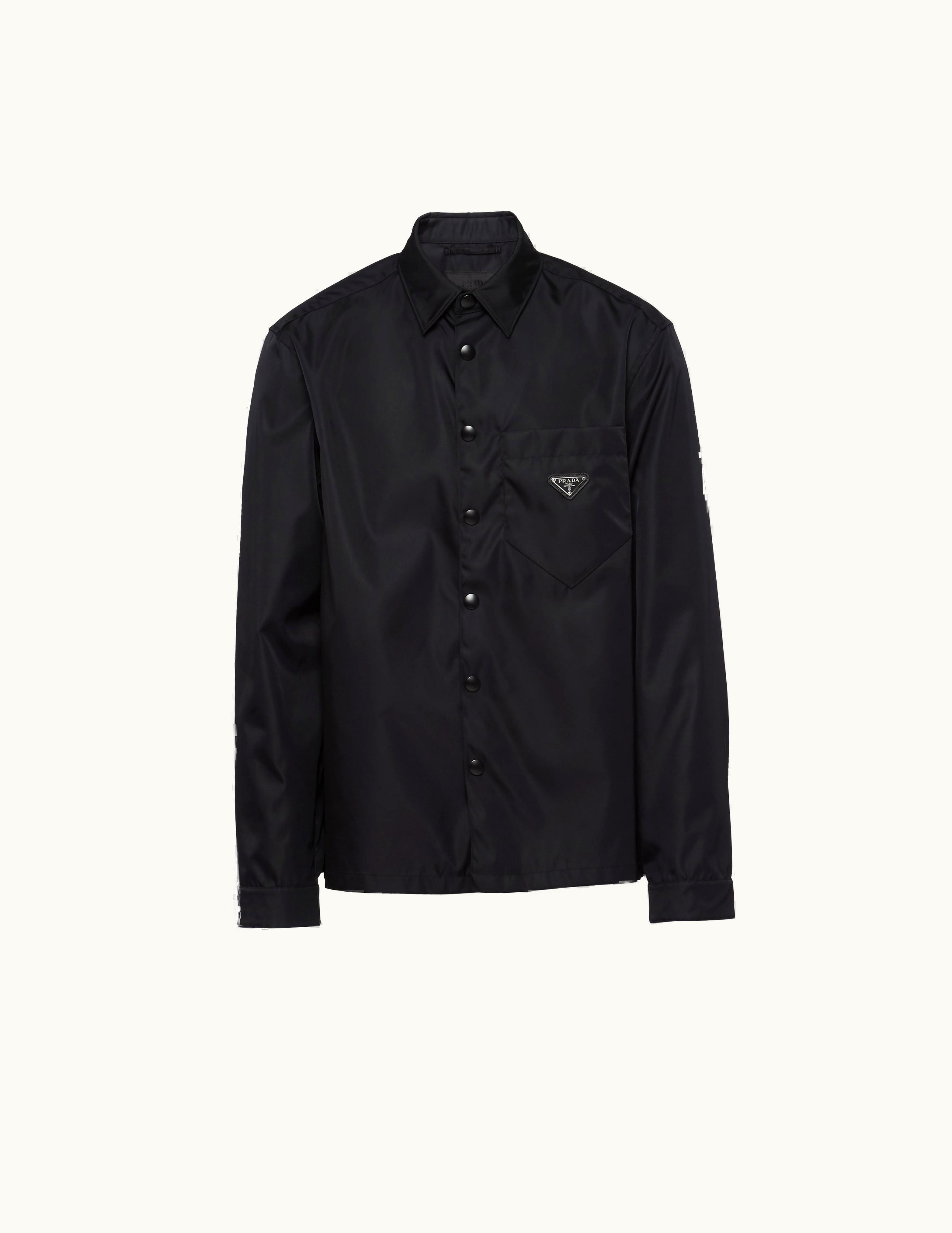 Prada Prada Re-nylon Ocean Blue Shirt