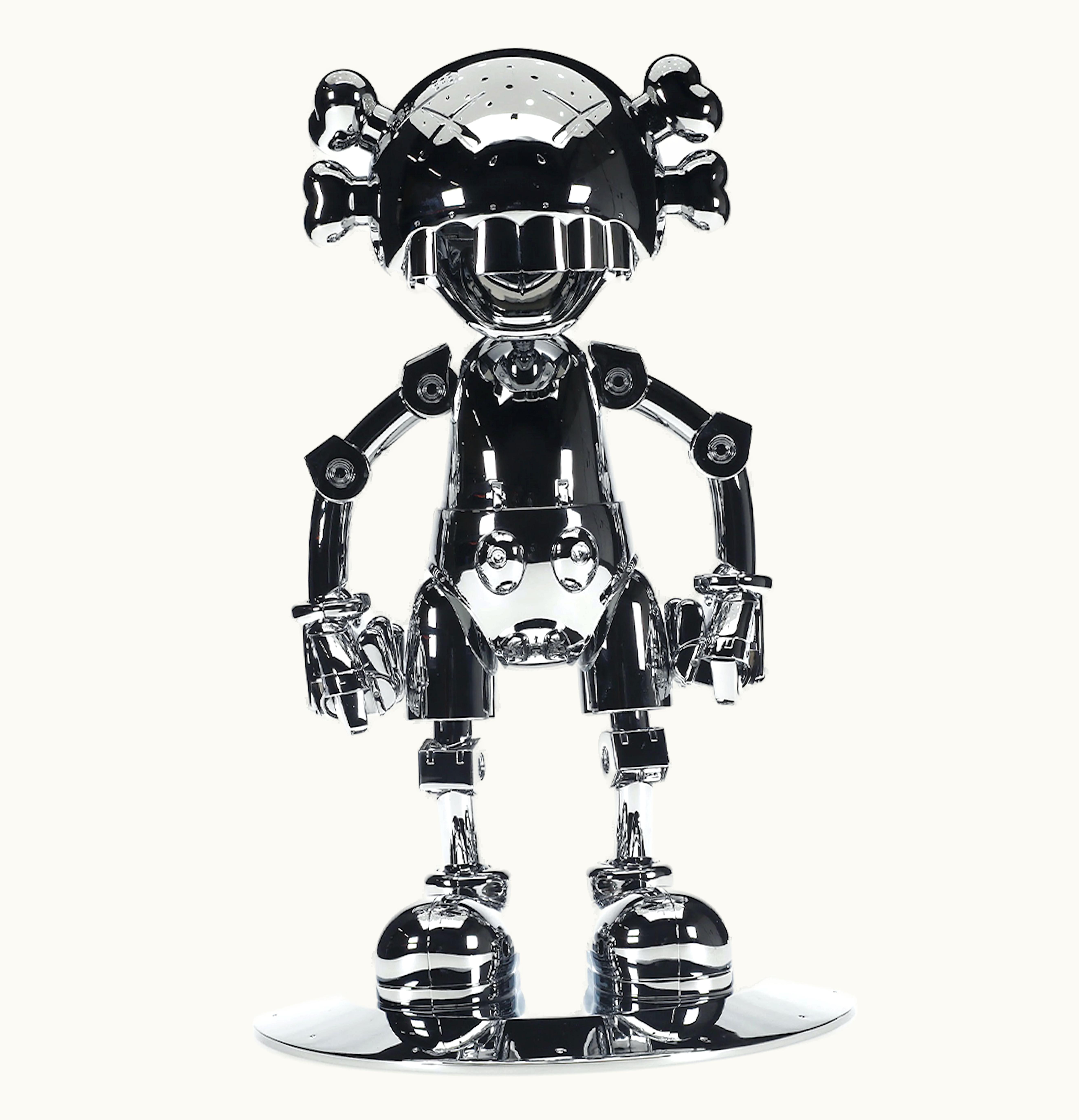 KAWS KAWS Hajime Sorayama No Future Companion Figure Silver Chrome