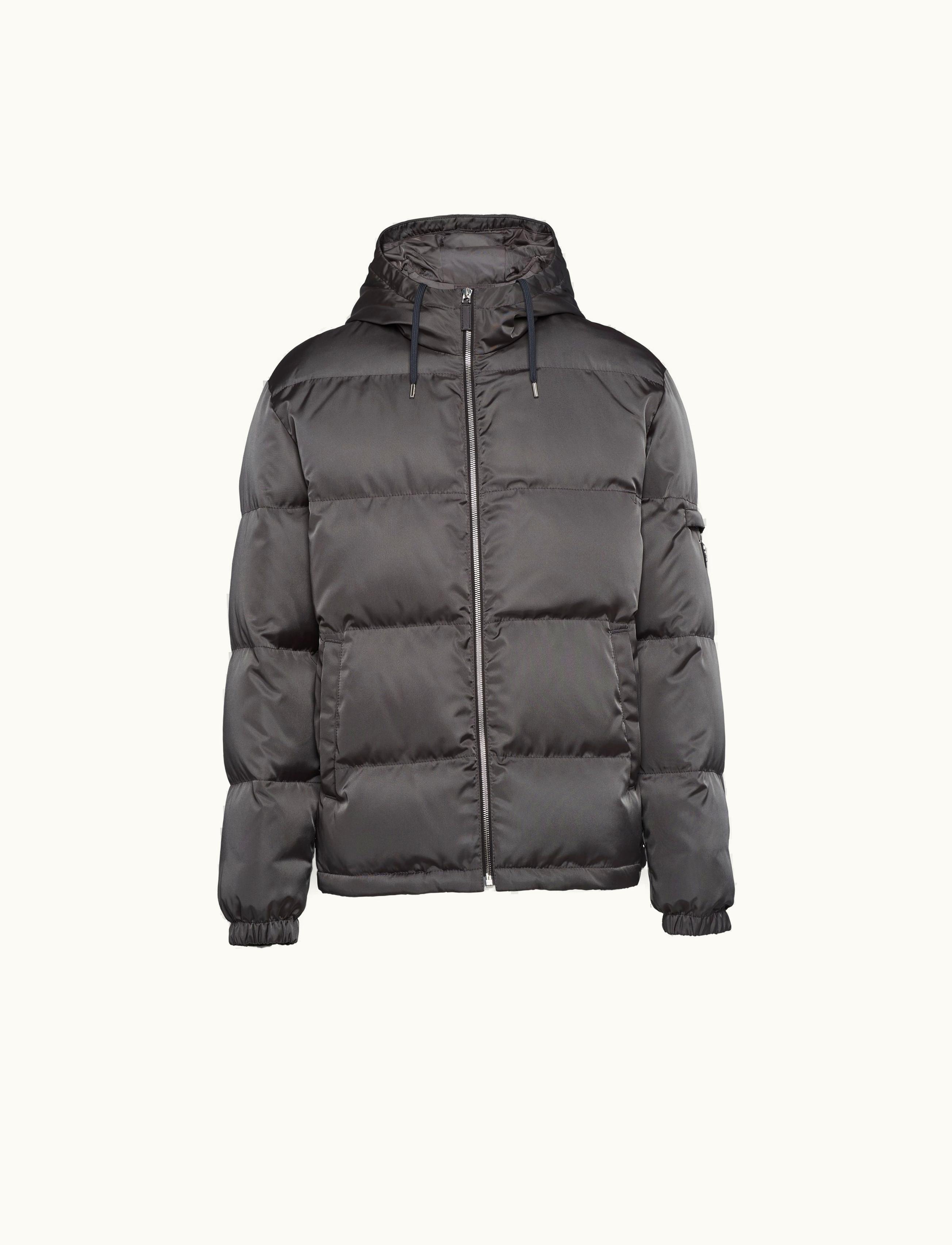 Prada Prada Iron Gray Medium-weight Re-nylon Down Jacket