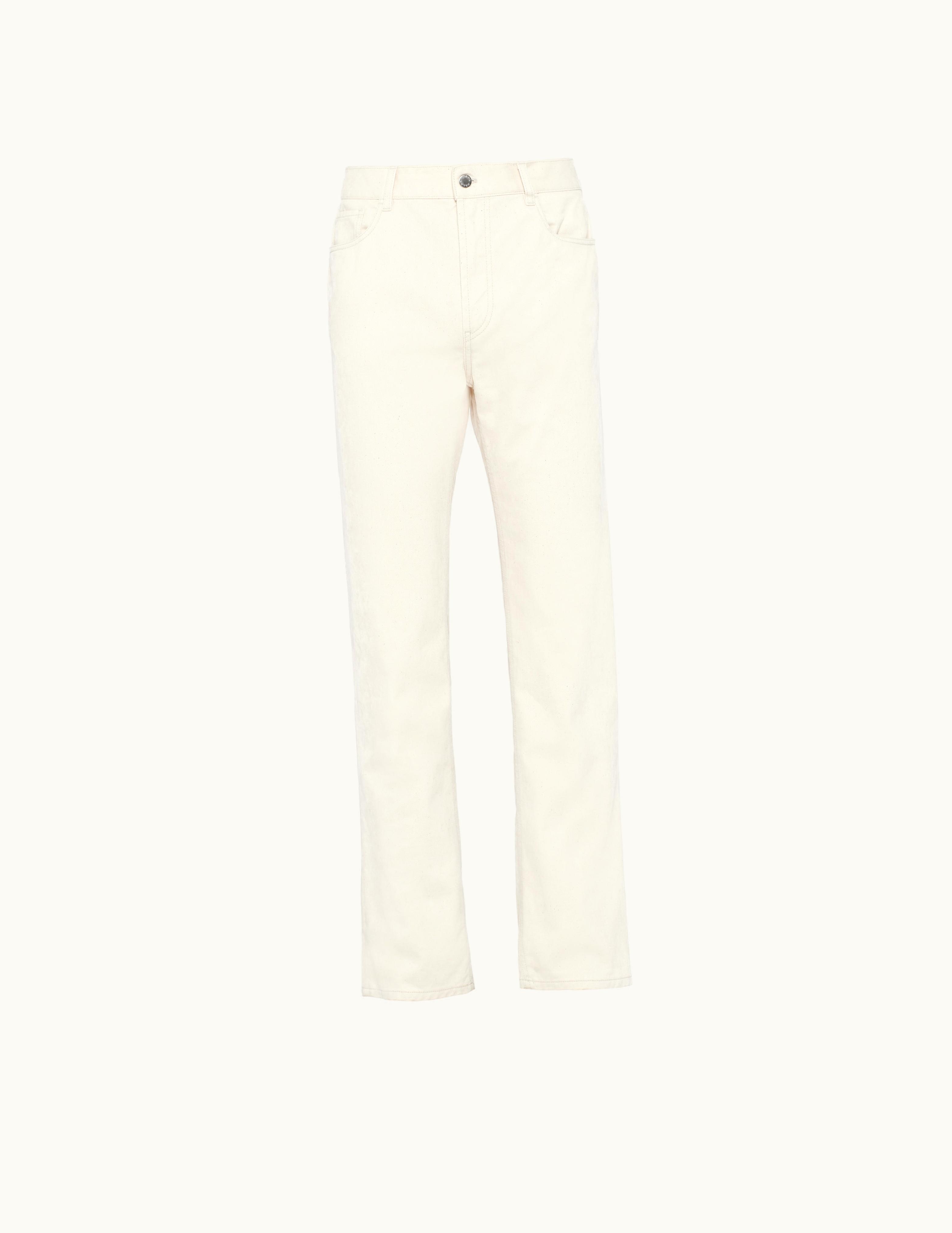Prada Prada Natural Five-pocket Pinwale Corduroy Pants