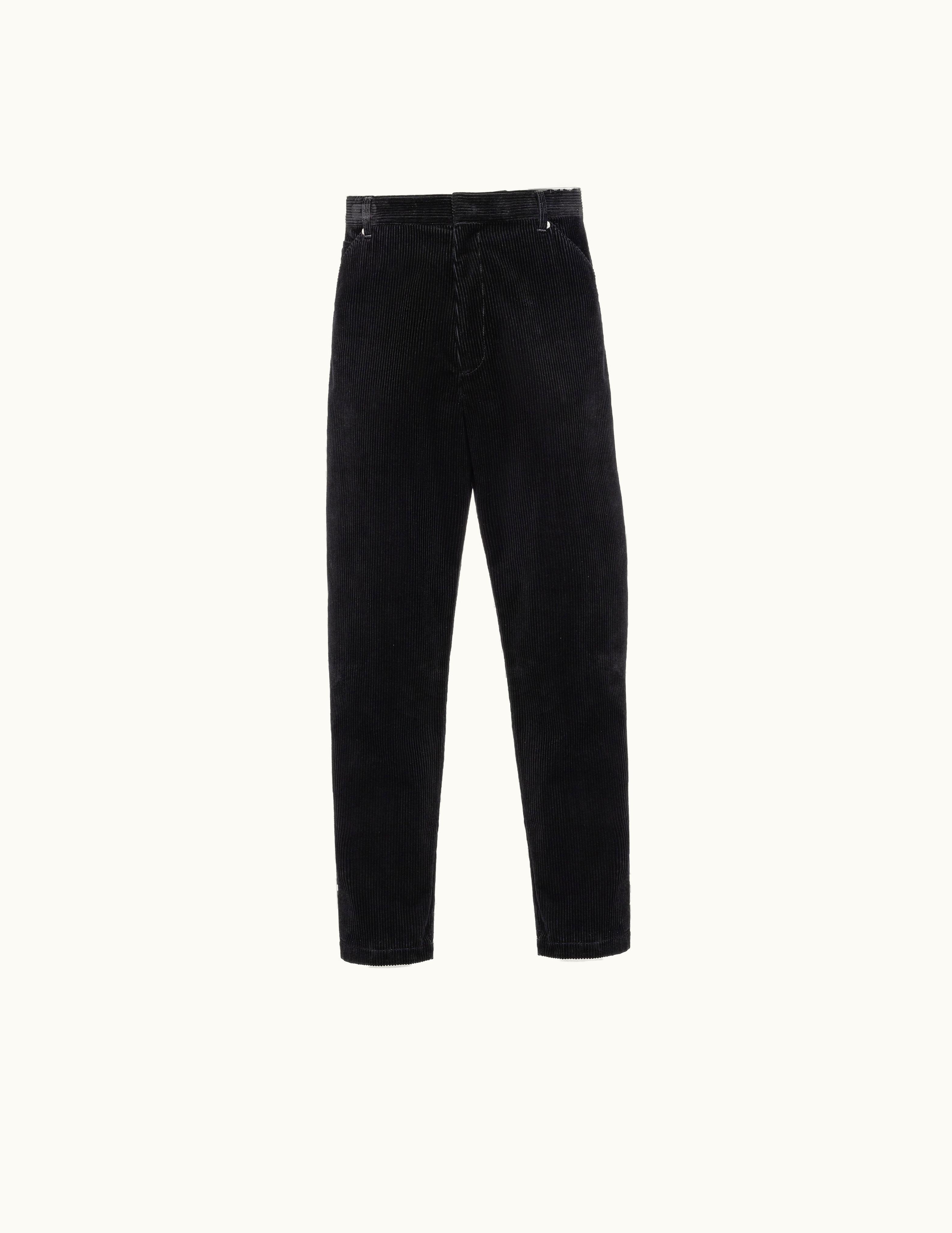 Prada Prada Black Pinwale Corduroy Pants