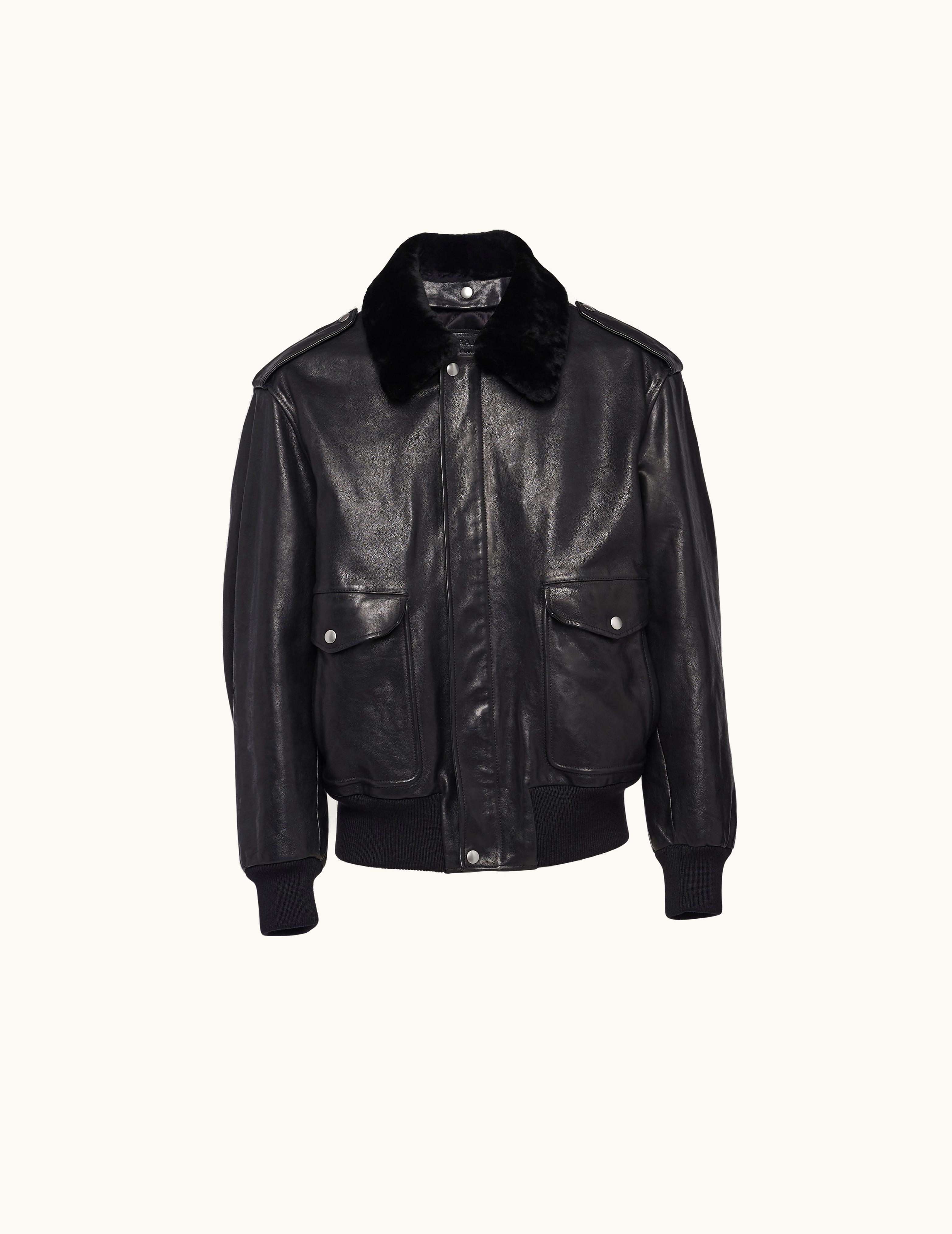 Prada Prada Black Leather Jacket UPW472_13C2_F0002_S_232