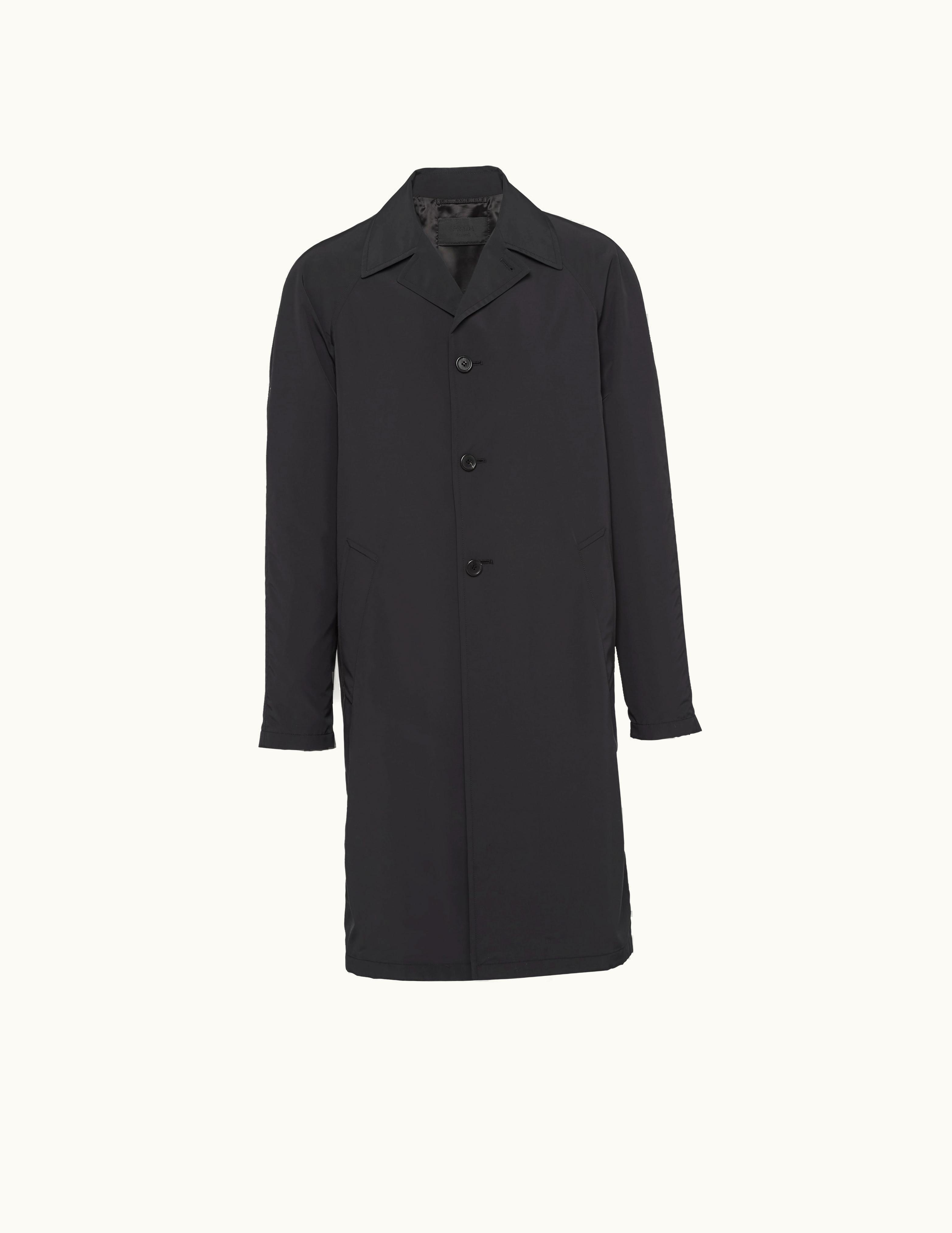Prada Prada Classic Black Wool Blend Coat