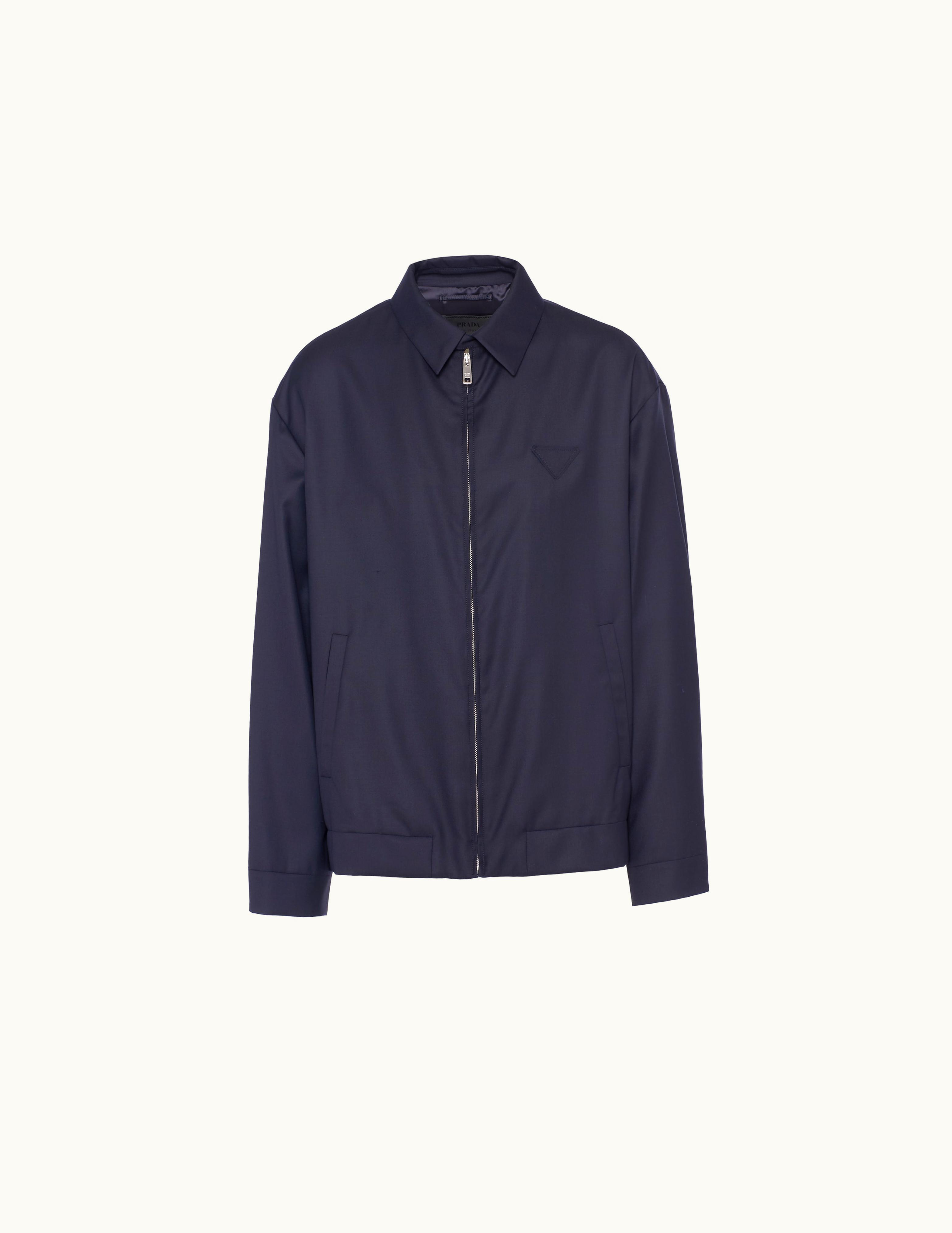Prada Prada Navy Wool And Silk Jacket