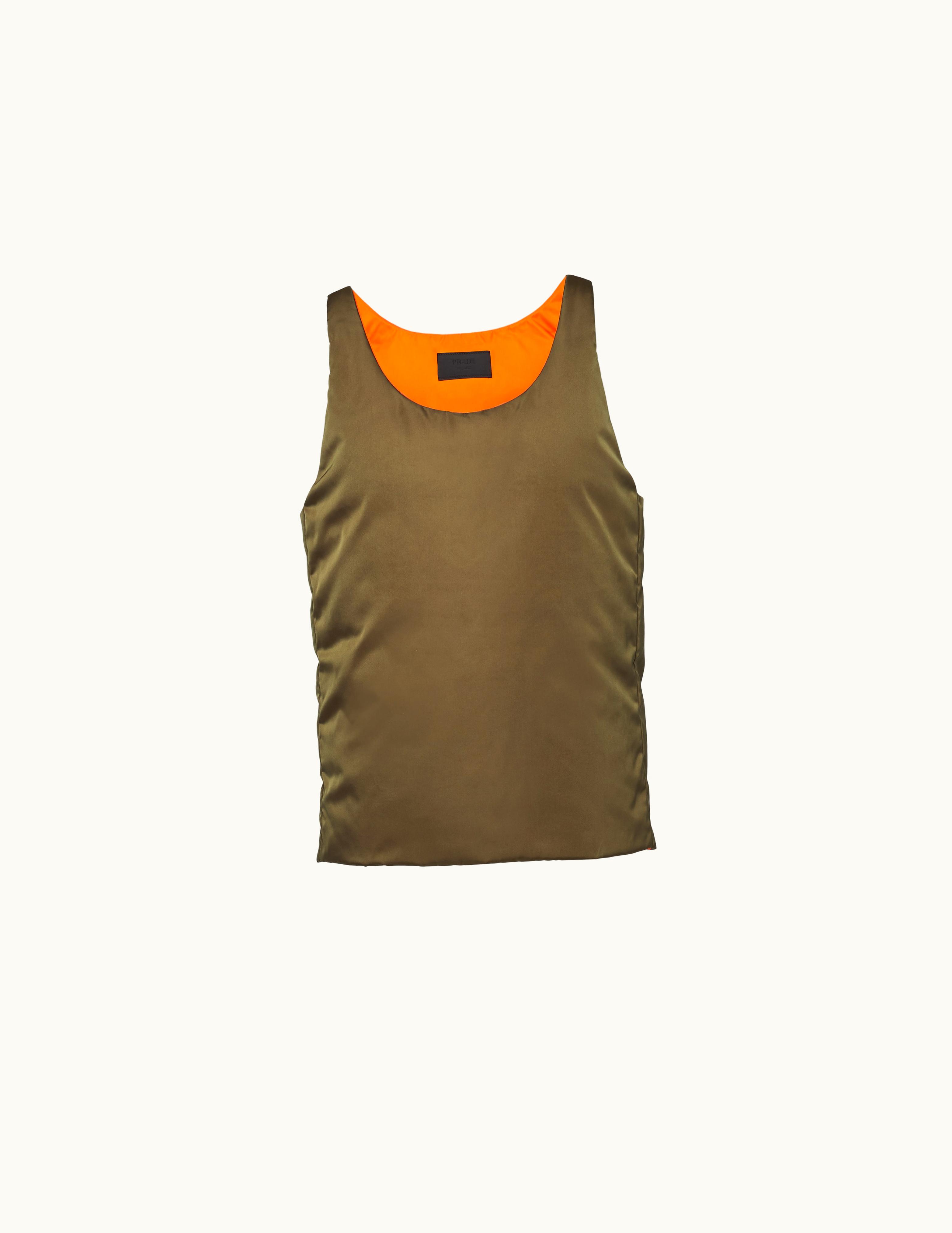 Prada Prada Military Green Re-nylon Down Vest