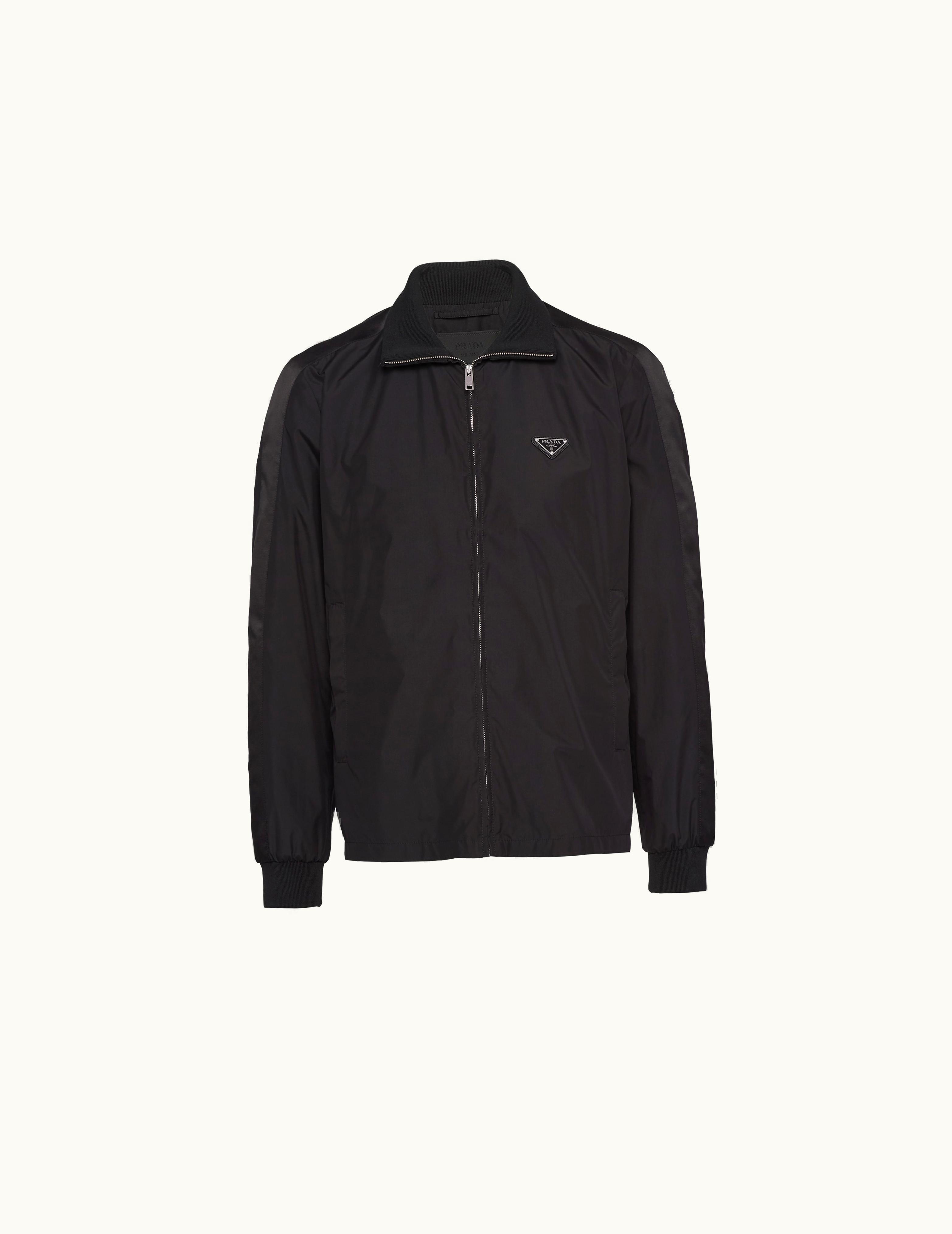 Prada Prada Black Silk Blend Blouson Jacket