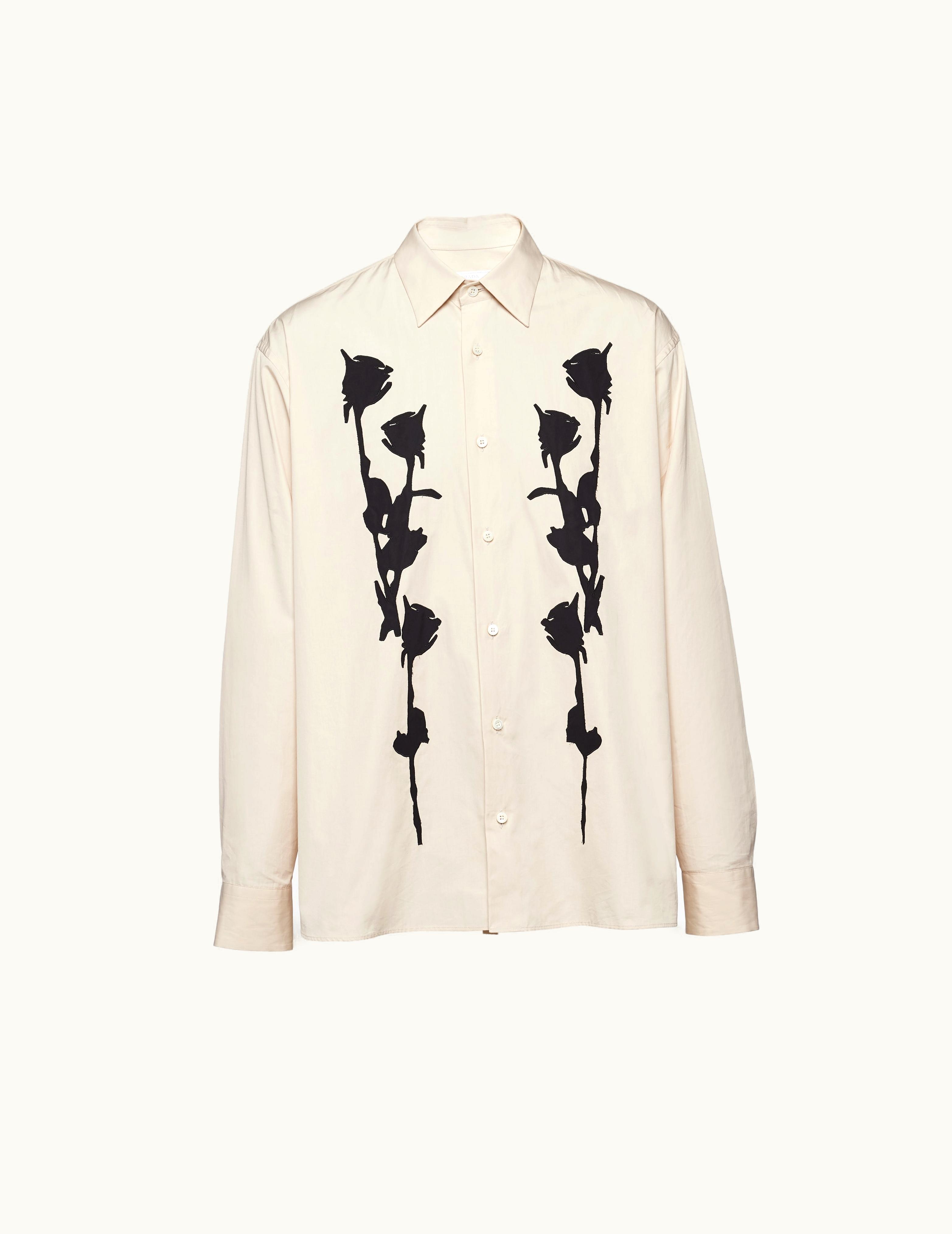 Prada Prada Sand / Black Cotton Shirt
