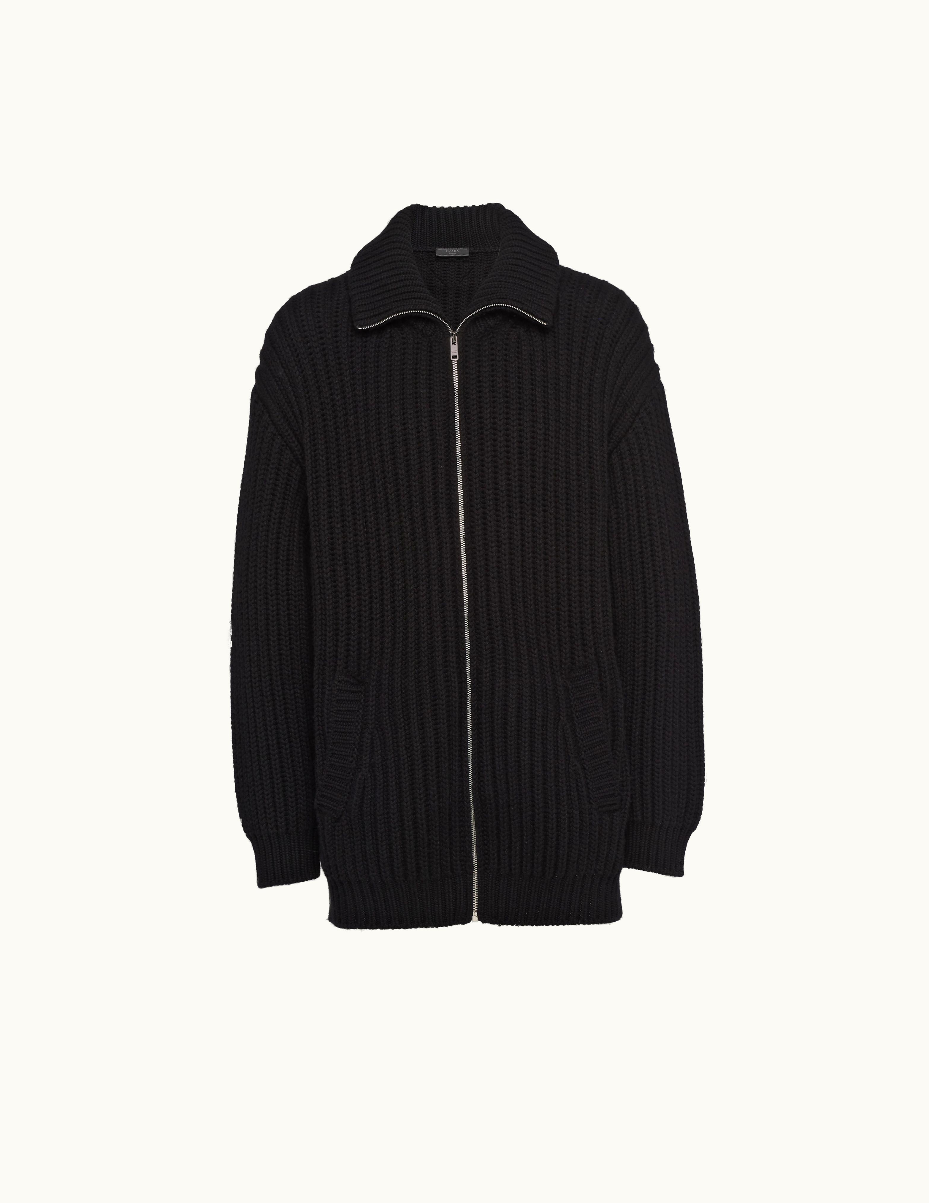 Prada Prada Black Oversized Cashmere Cardigan