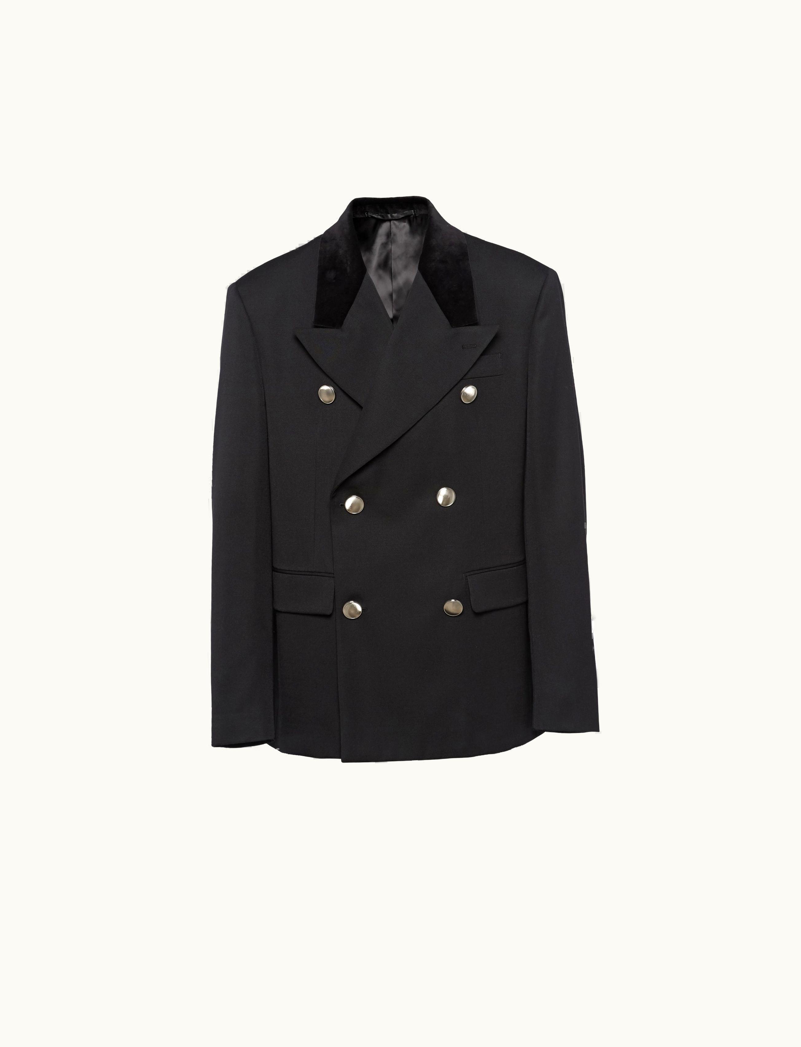 Prada Prada Tailored Black Wool Double-breasted Jacket