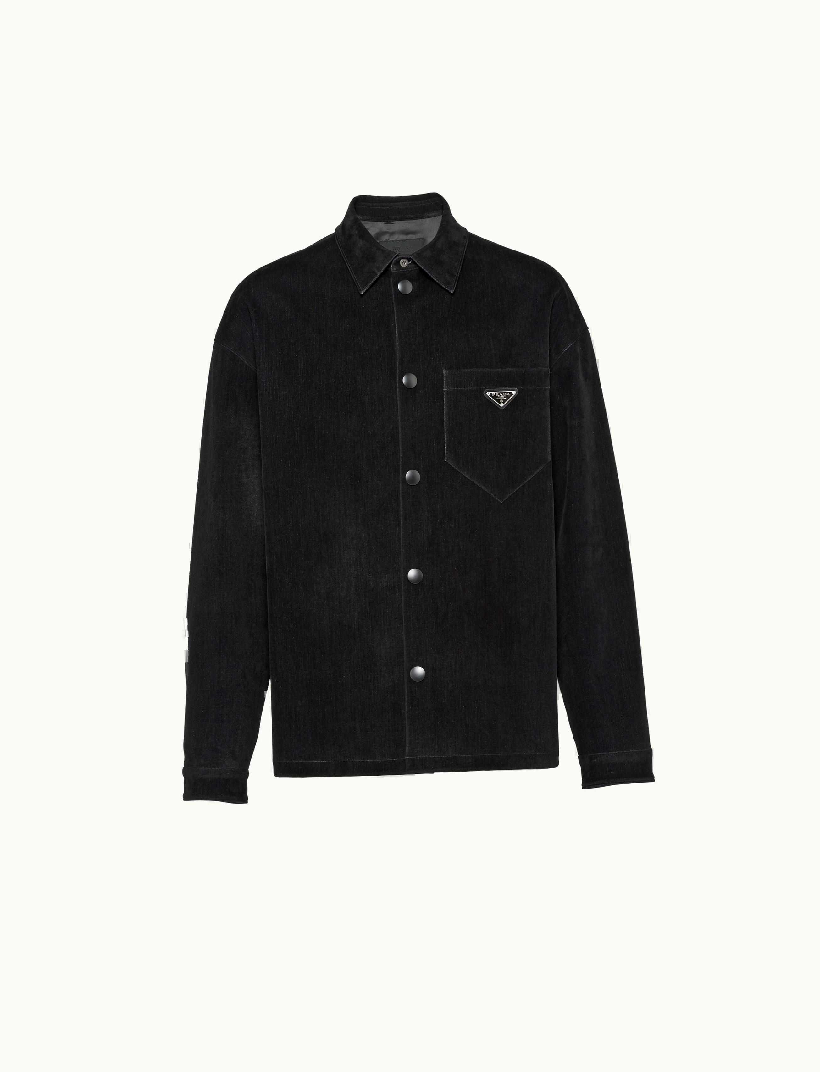 Prada Prada Classic Black Stretch Cotton Shirt