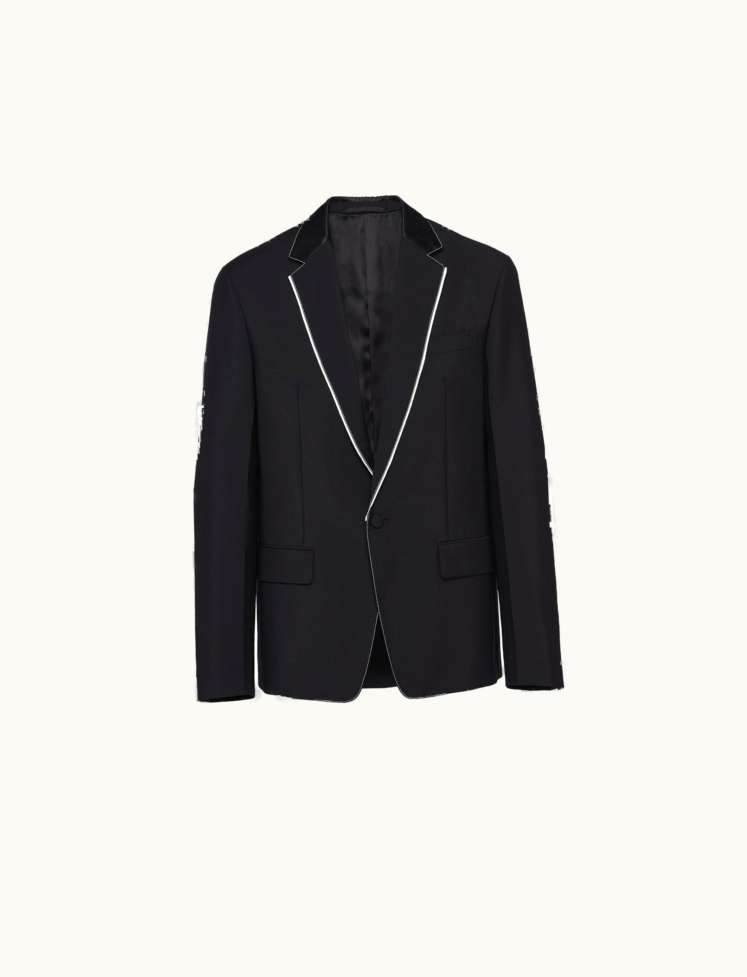 Prada Prada Tailored Black Single-breasted Mohair Wool Jacket