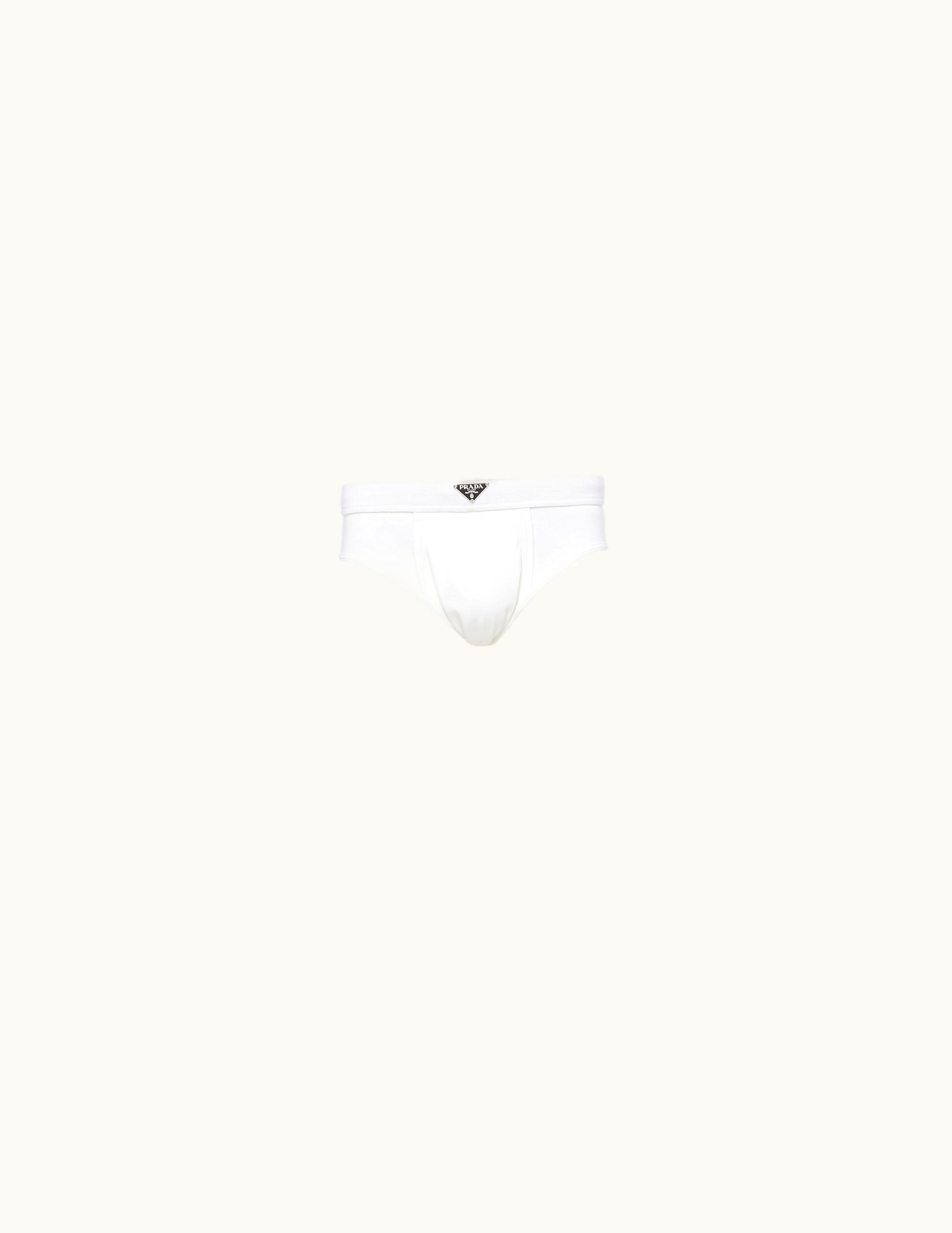 Prada Prada White Cotton Briefs