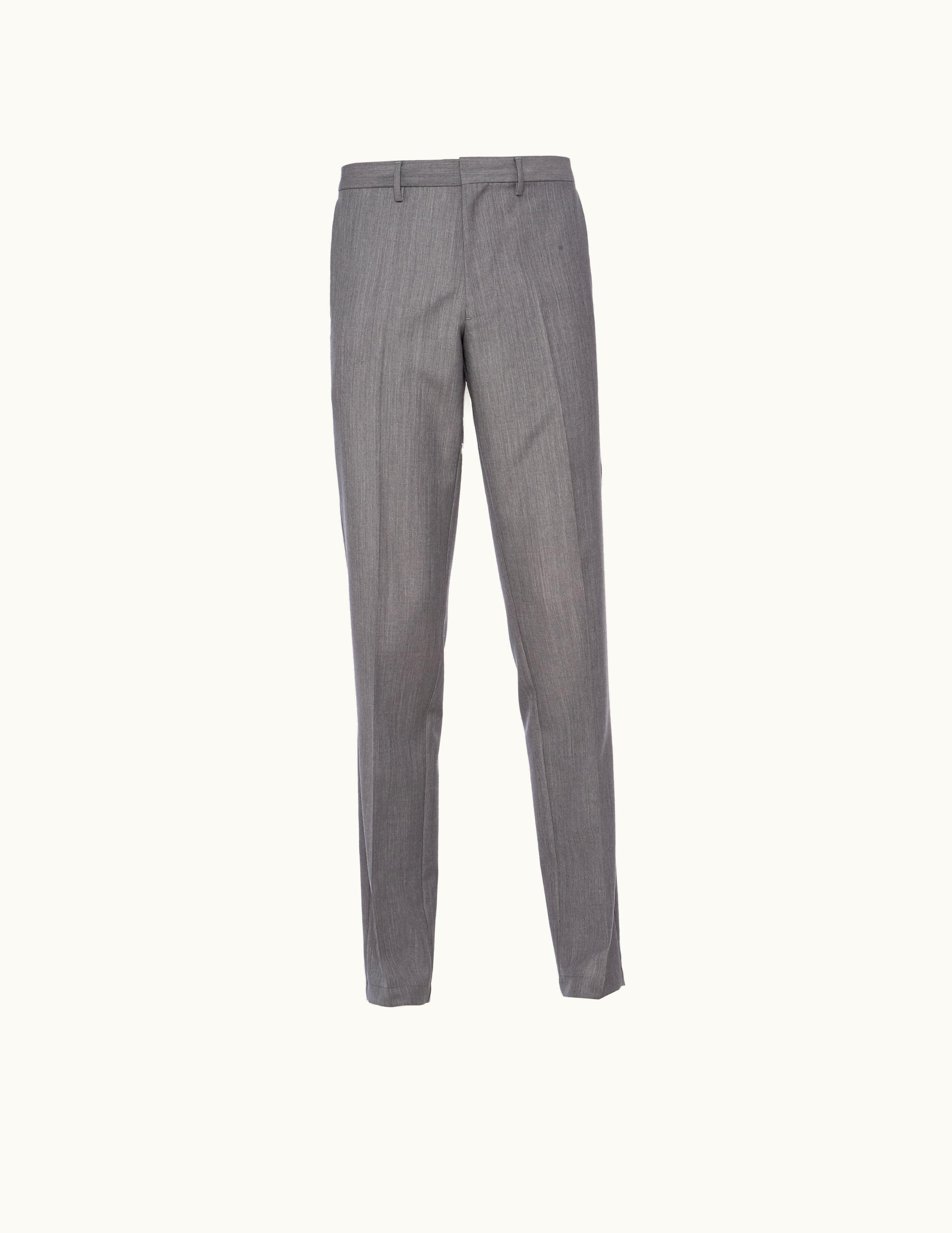 Prada Prada Grey Mohair Wool Drawstring Pants