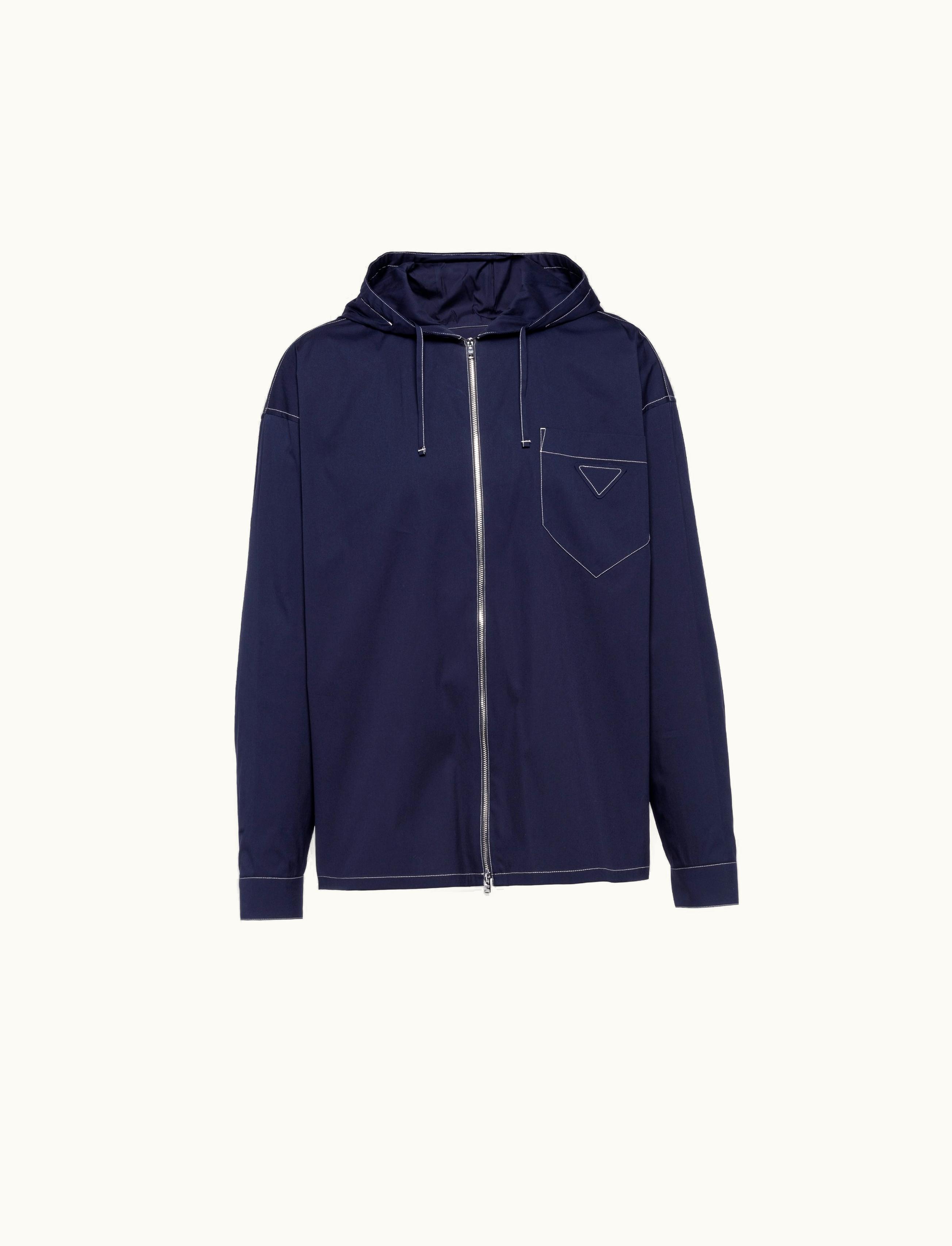 Prada Prada Blue / Limestone Stretch Cotton Shirt