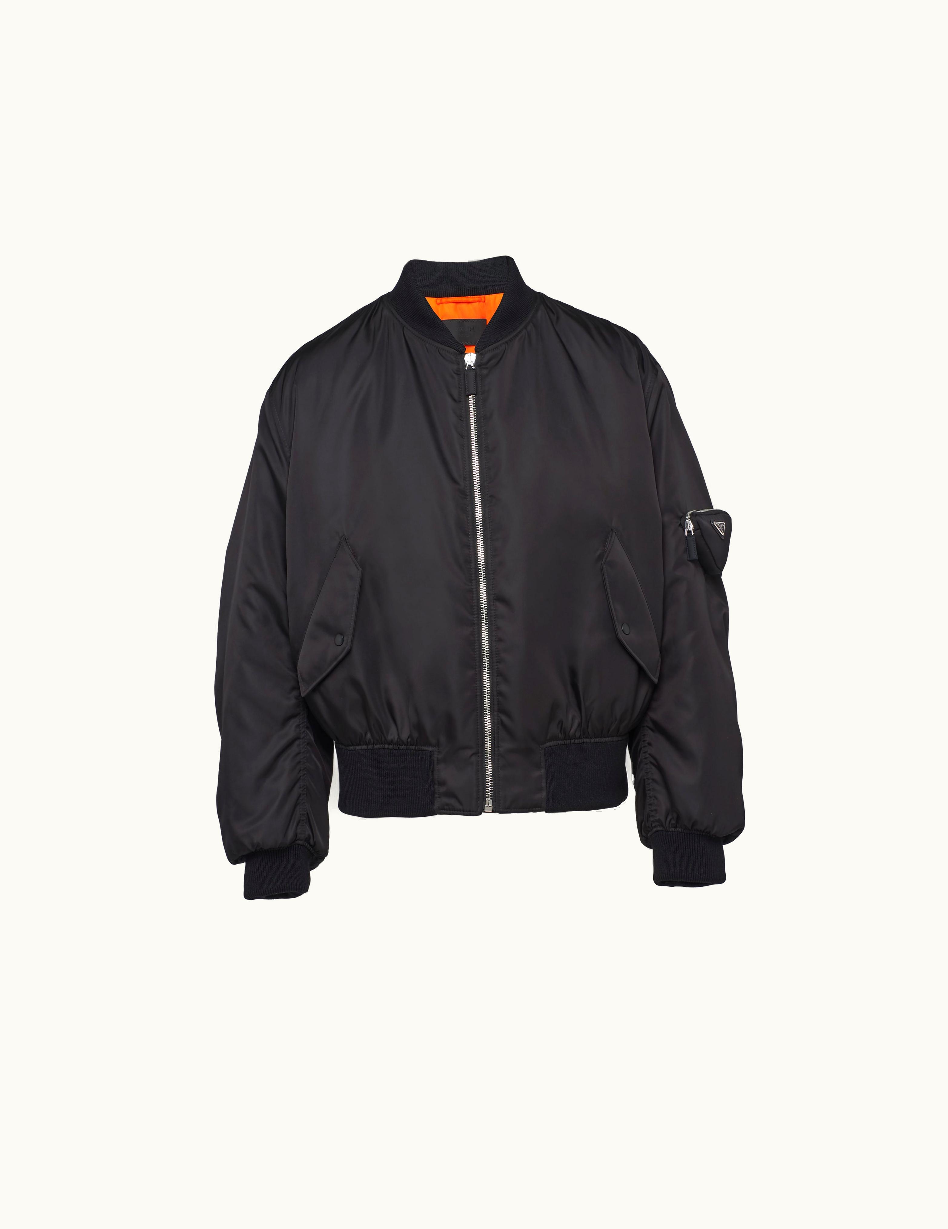 Prada Prada Black Re-nylon Bomber Jacket