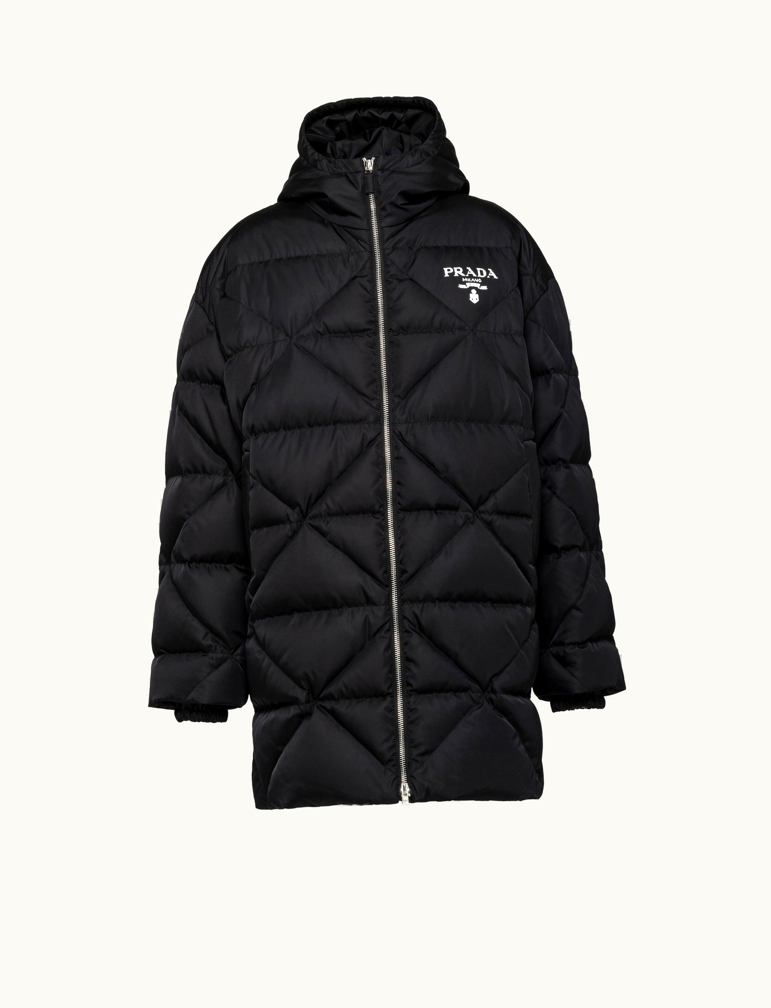 Prada Prada Black Re-nylon Down Coat - Luxe Edition Goose Down Puffer Jacket Black