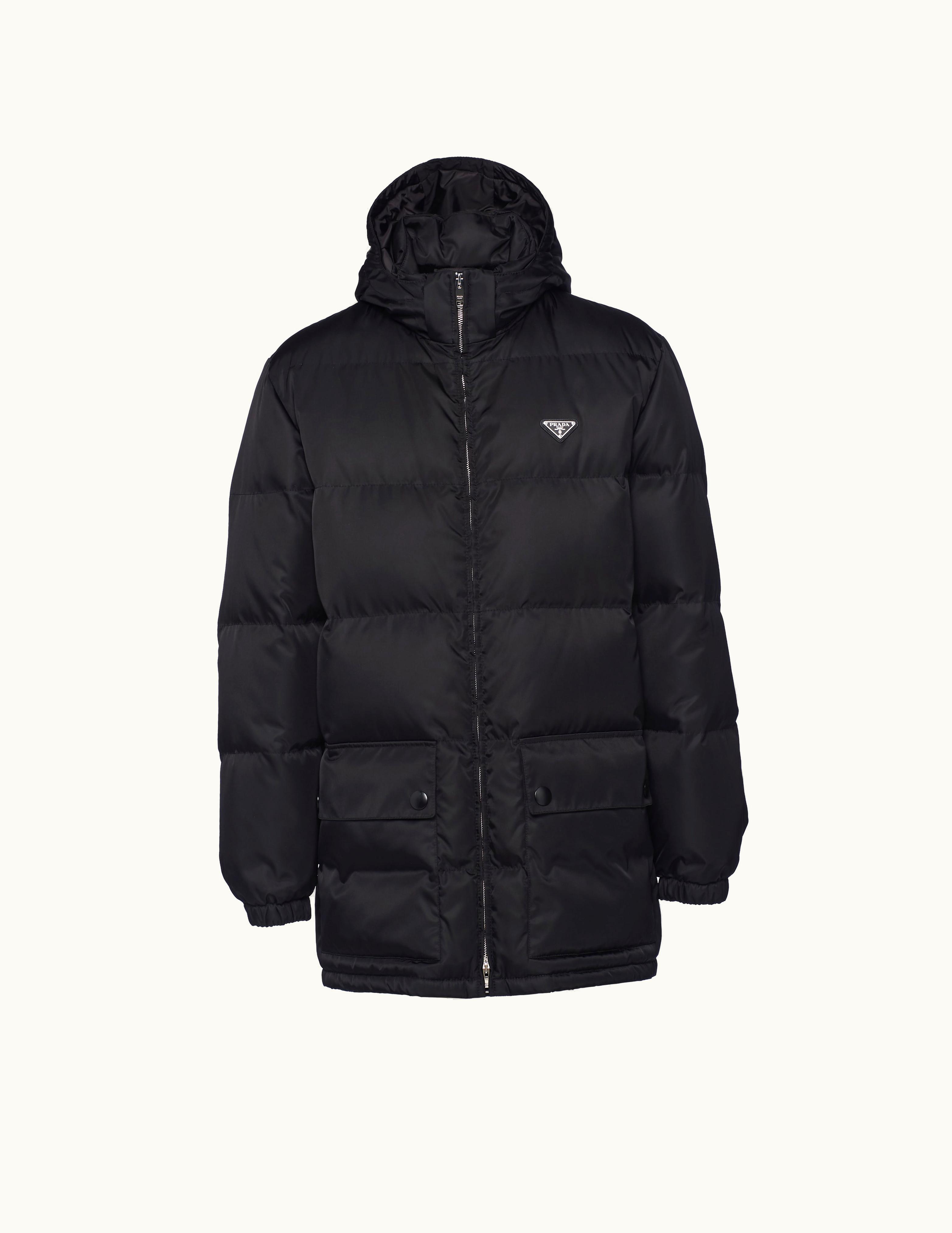 Prada Prada Black Long Re-nylon Down Jacket