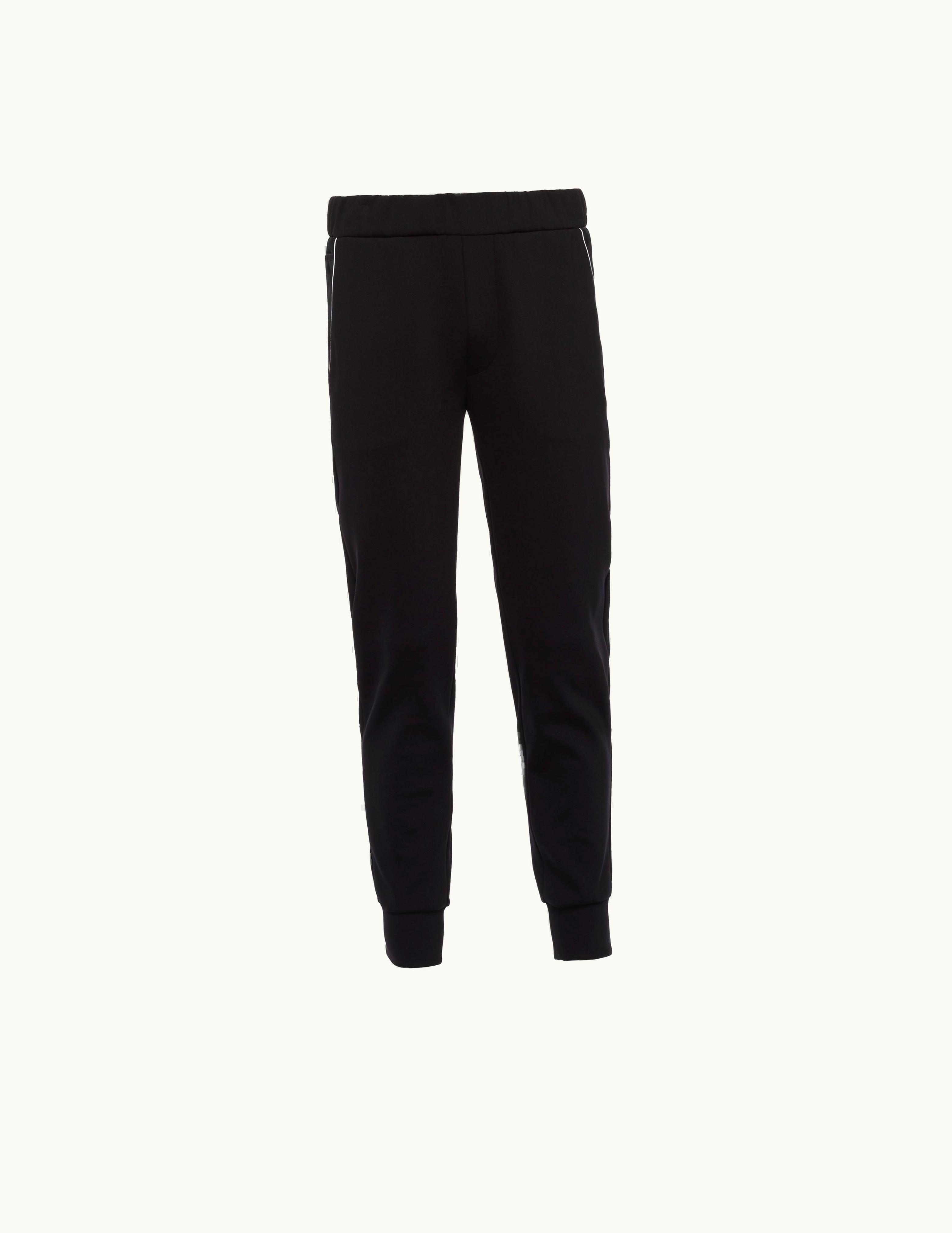 Prada Prada Black / White Sweatpants With Re-nylon Details