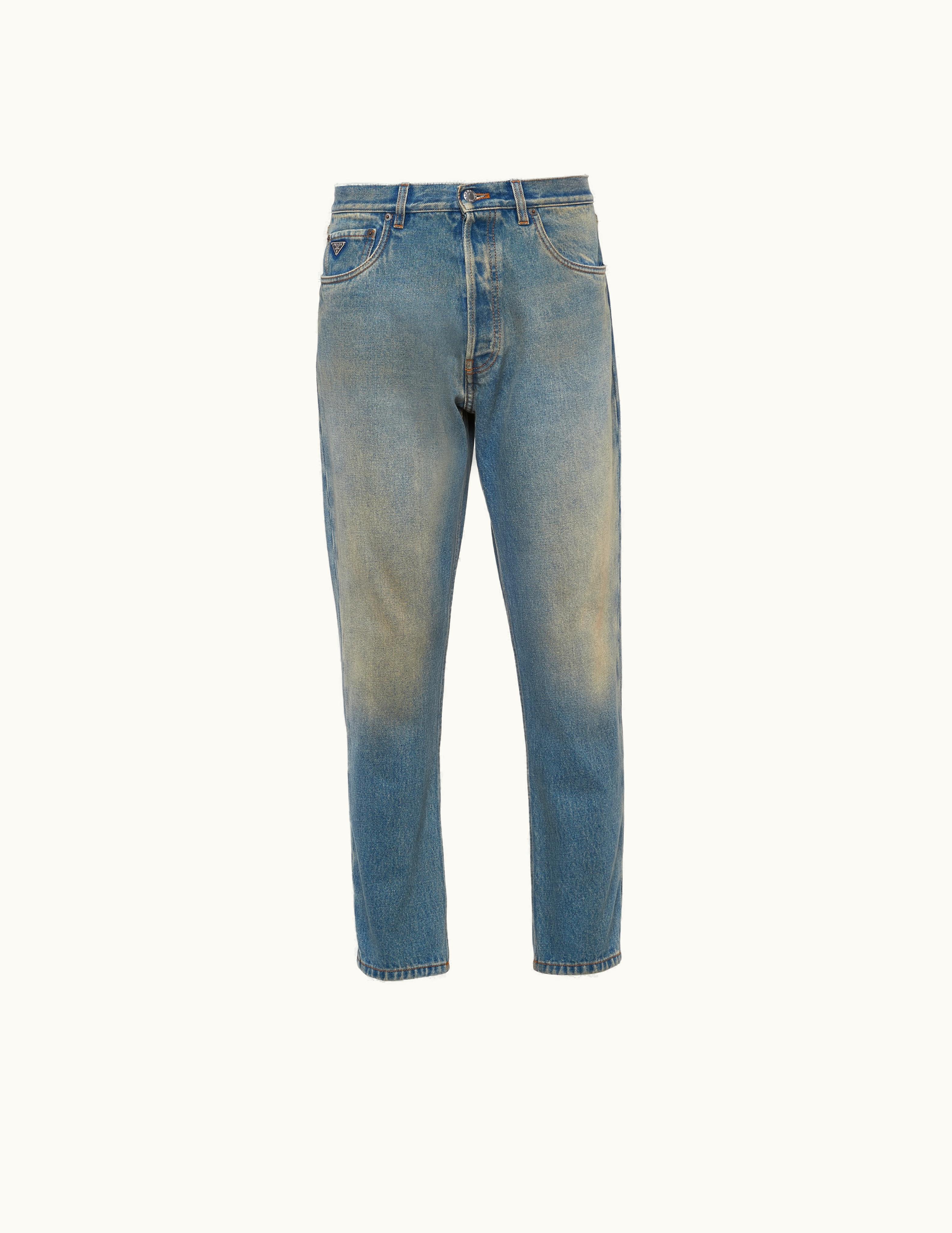 Prada Prada Light Blue Five-pocket Denim Jeans