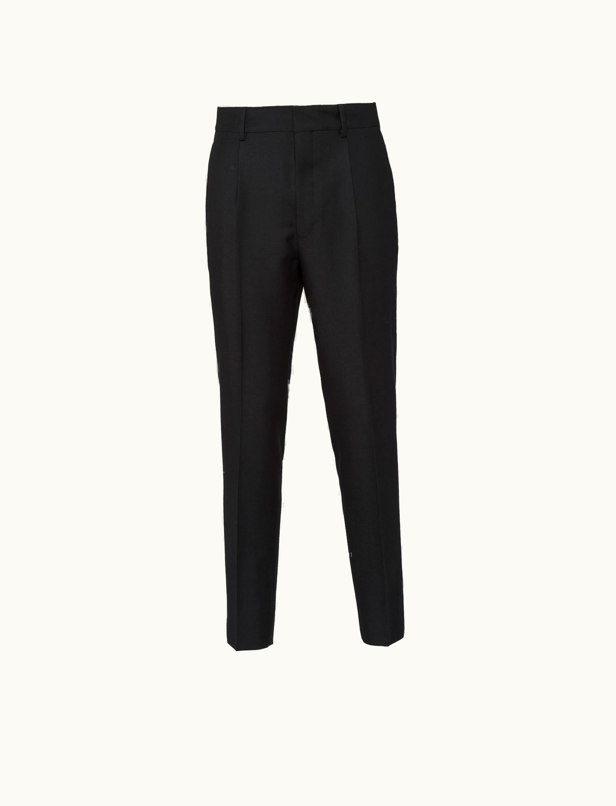 Prada Prada Slim Black Mohair Wool Pants