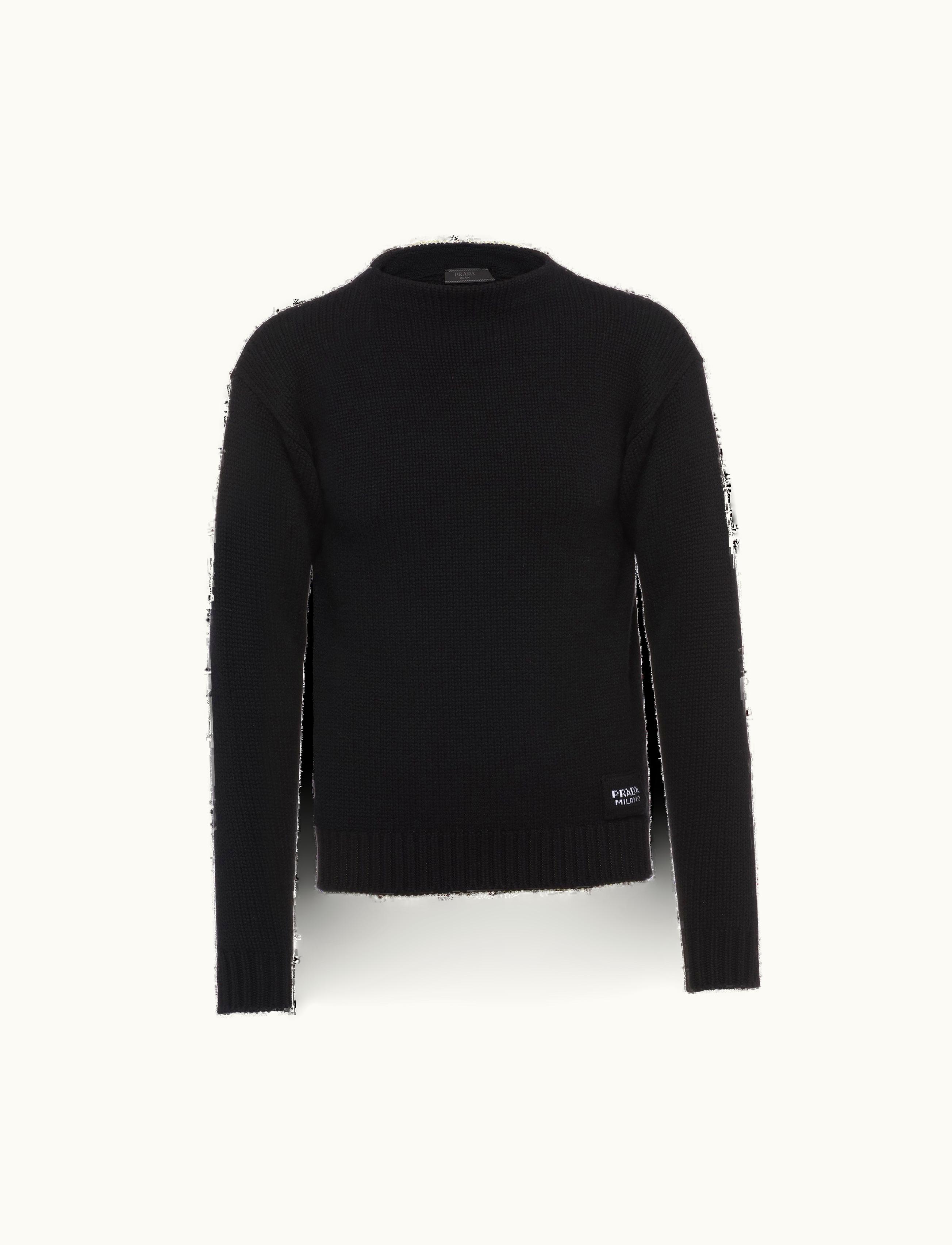 Prada Prada Black Cashmere Boat-neck Sweater