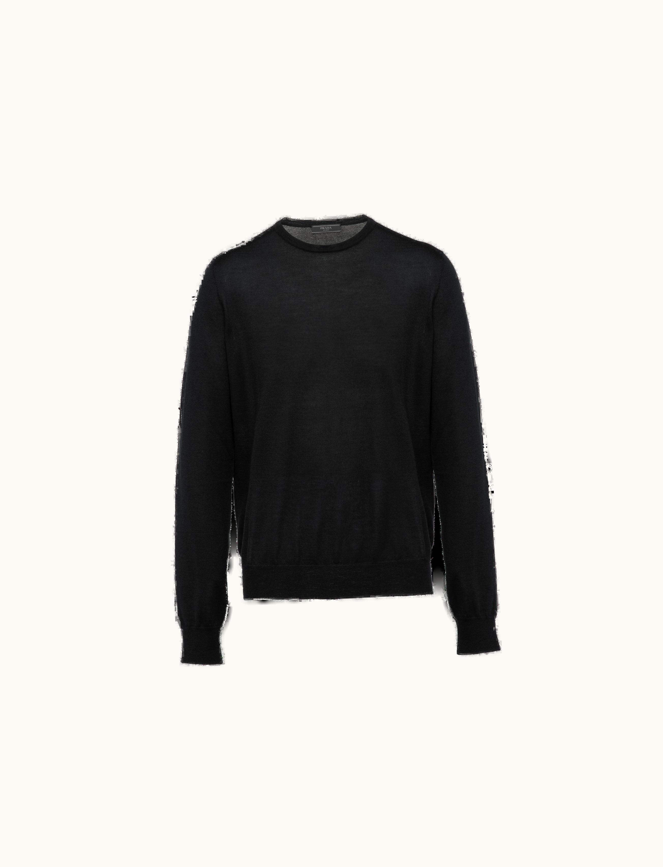 Prada Prada Black Soft Cashmere Crew-neck Sweater