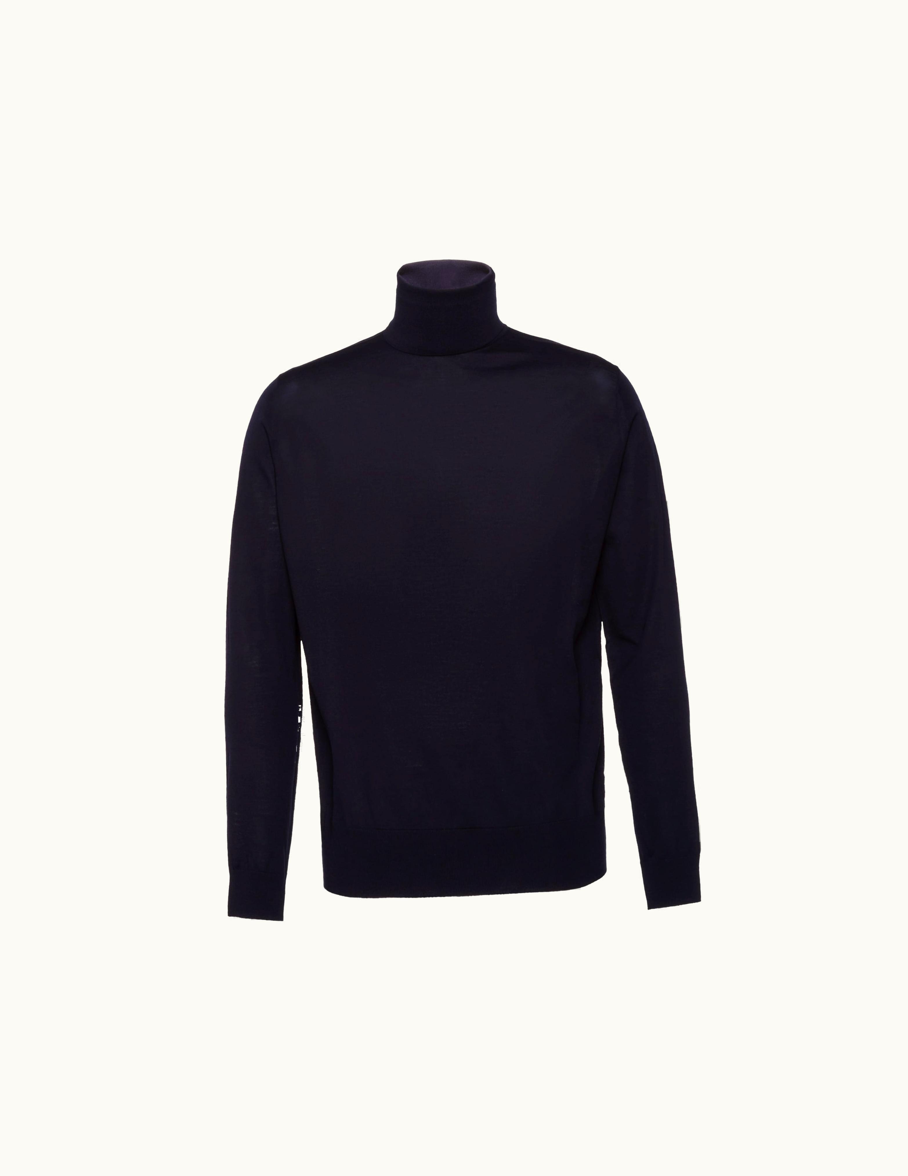 Prada Prada Blue Wool Turtleneck