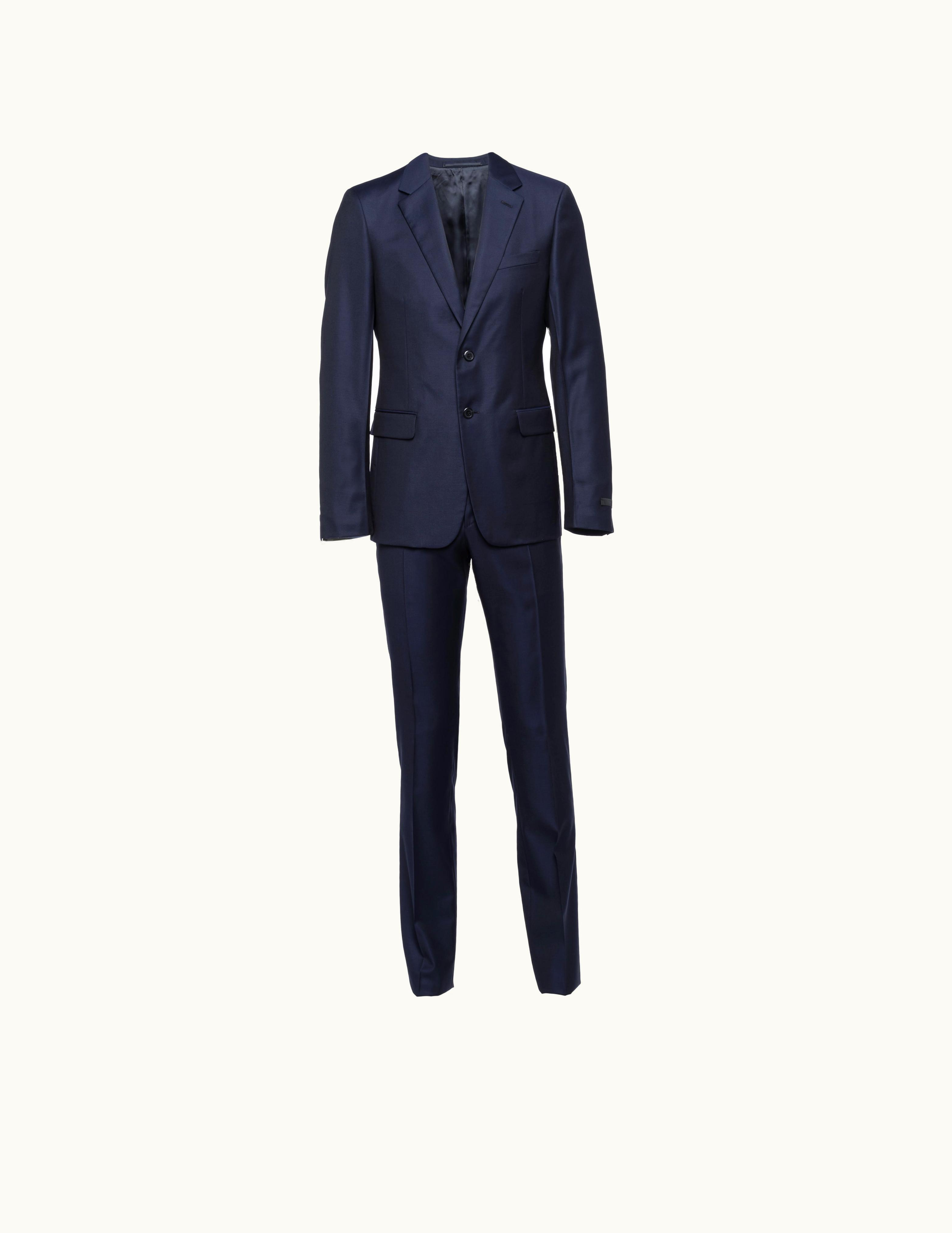 Prada Prada Navy Single-breasted Wool Suit