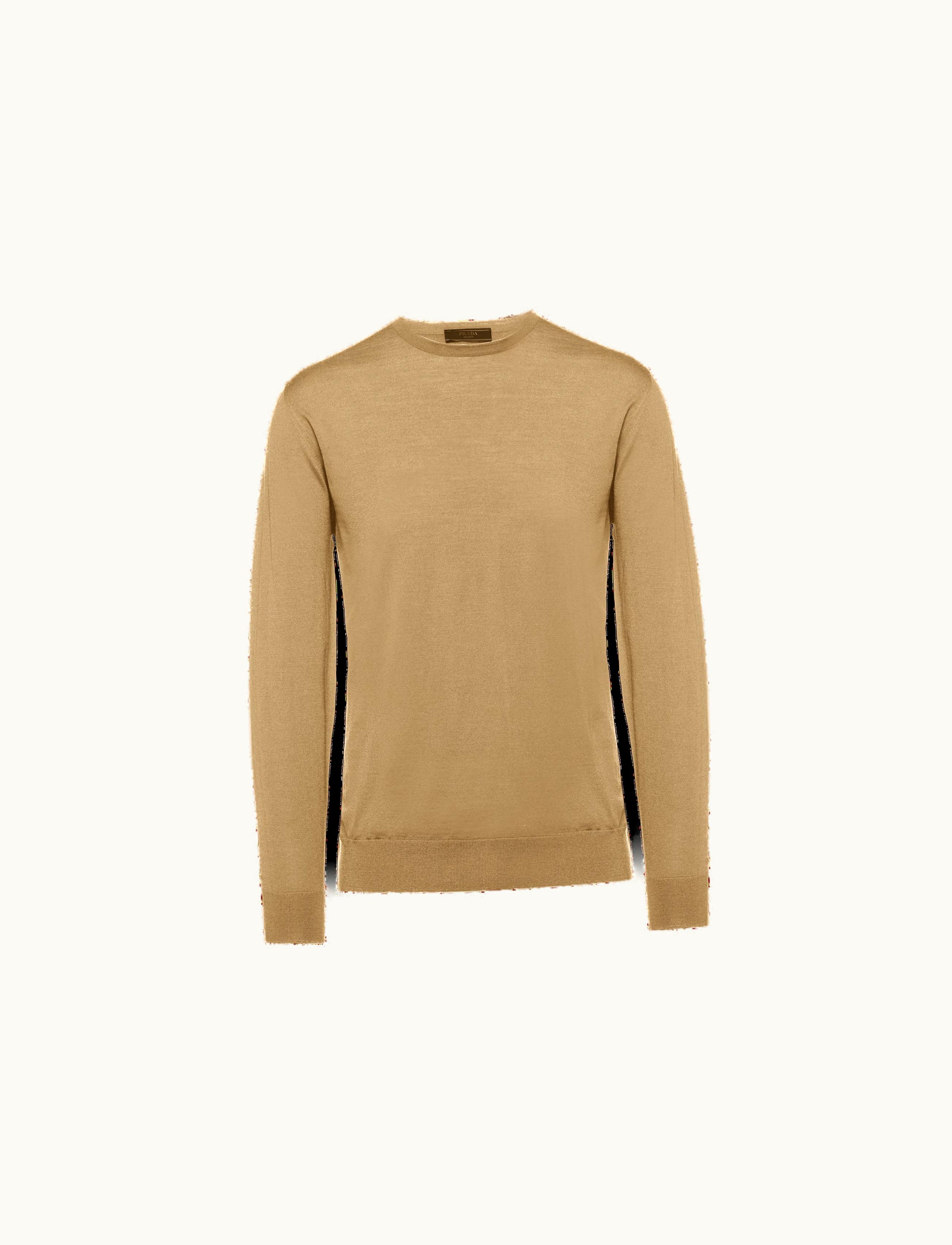 Prada Prada Camel Brown Wool Sweater