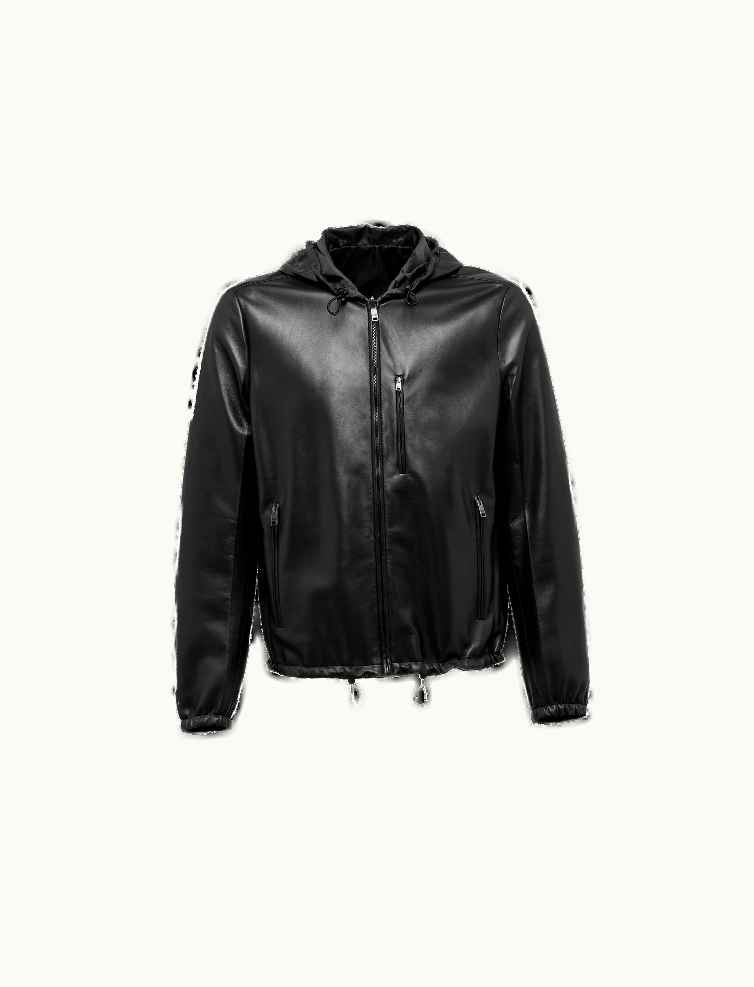 Prada Prada Black Reversible Nappa Leather Jacket