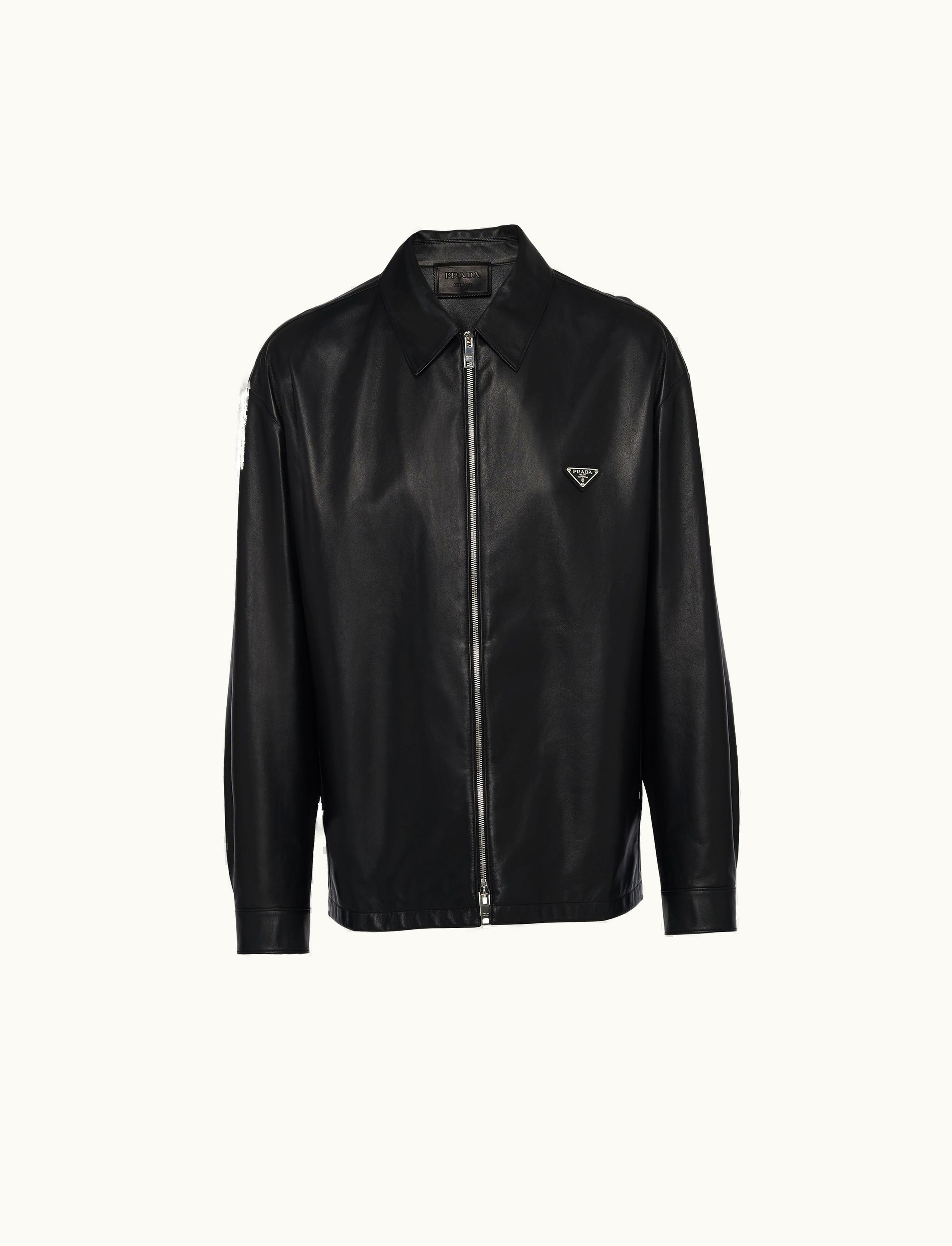 Prada Prada Black Nappa Leather Blouson Jacket
