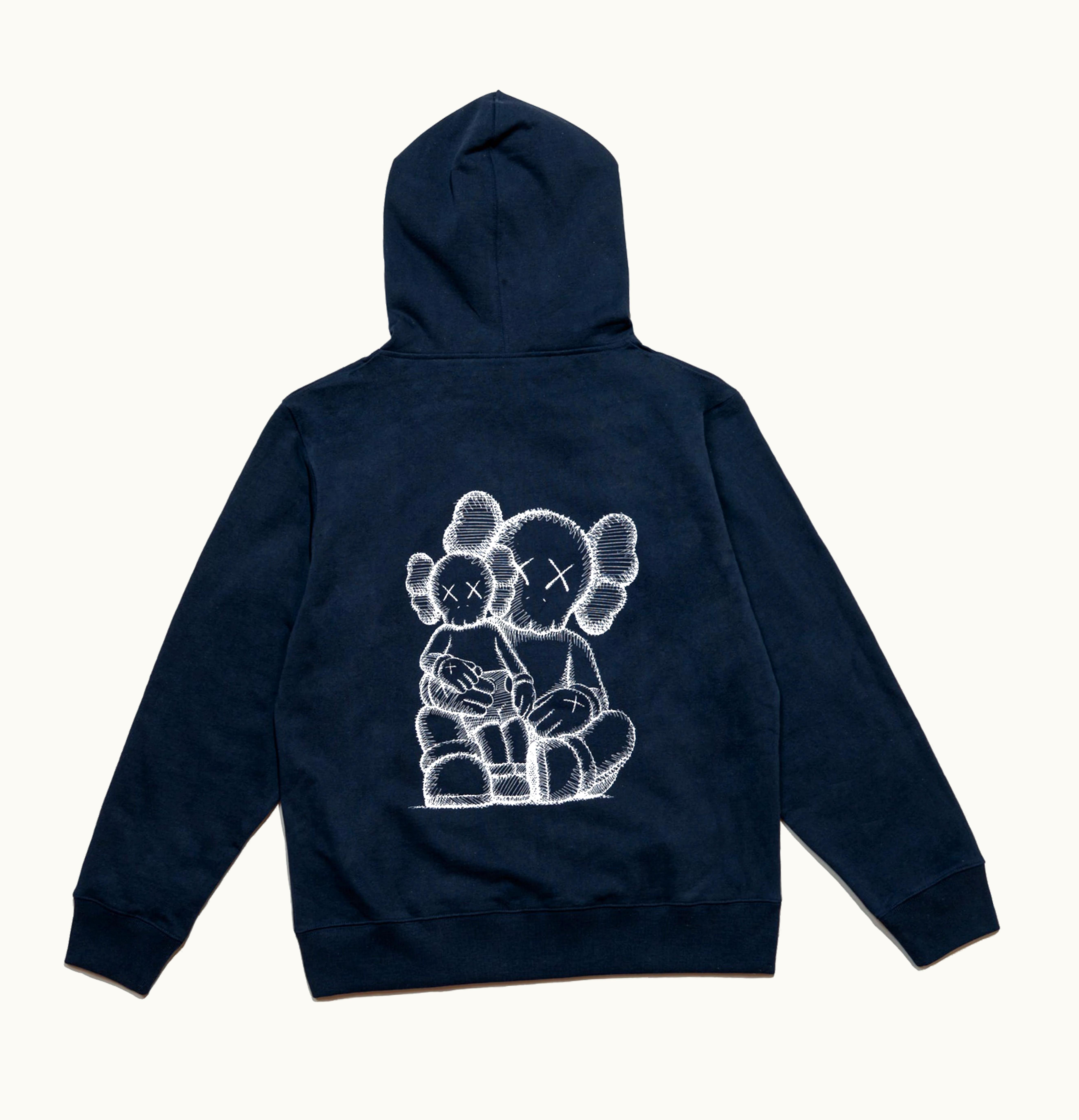 KAWS KAWS Holiday Changbai Mountain Zip Up Hoodie Navy