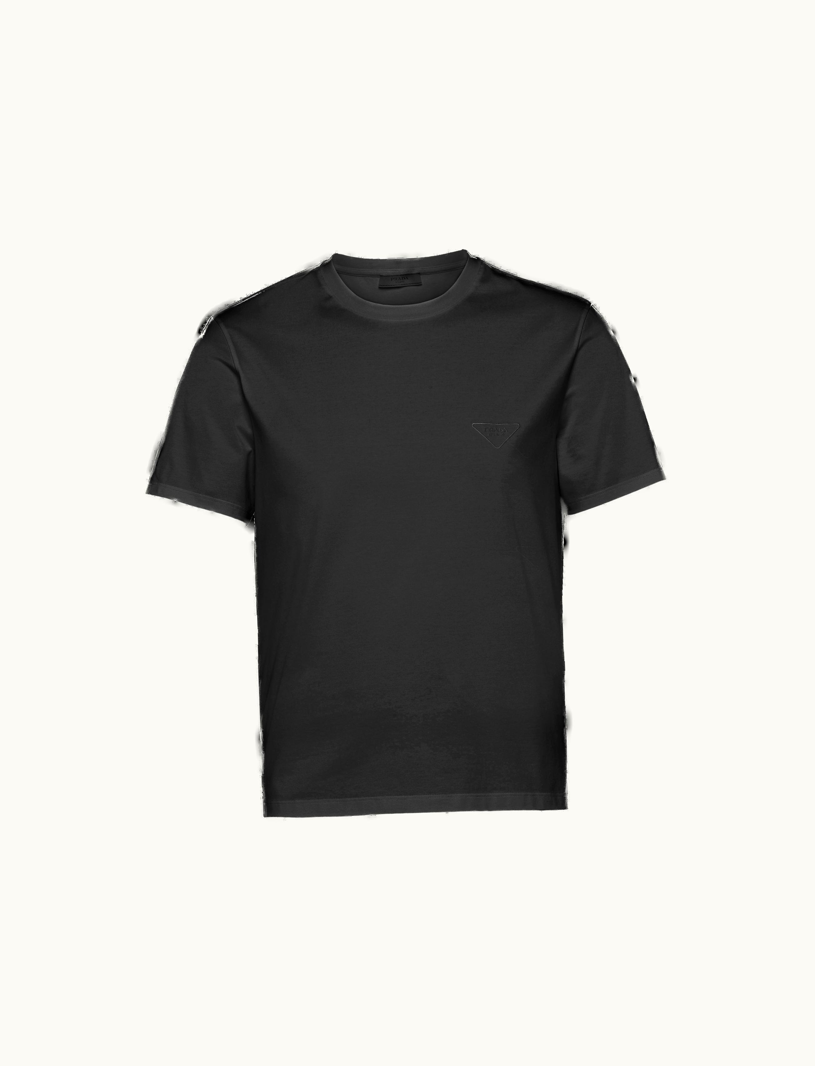 Prada Prada Black Stretch Cotton T-shirt