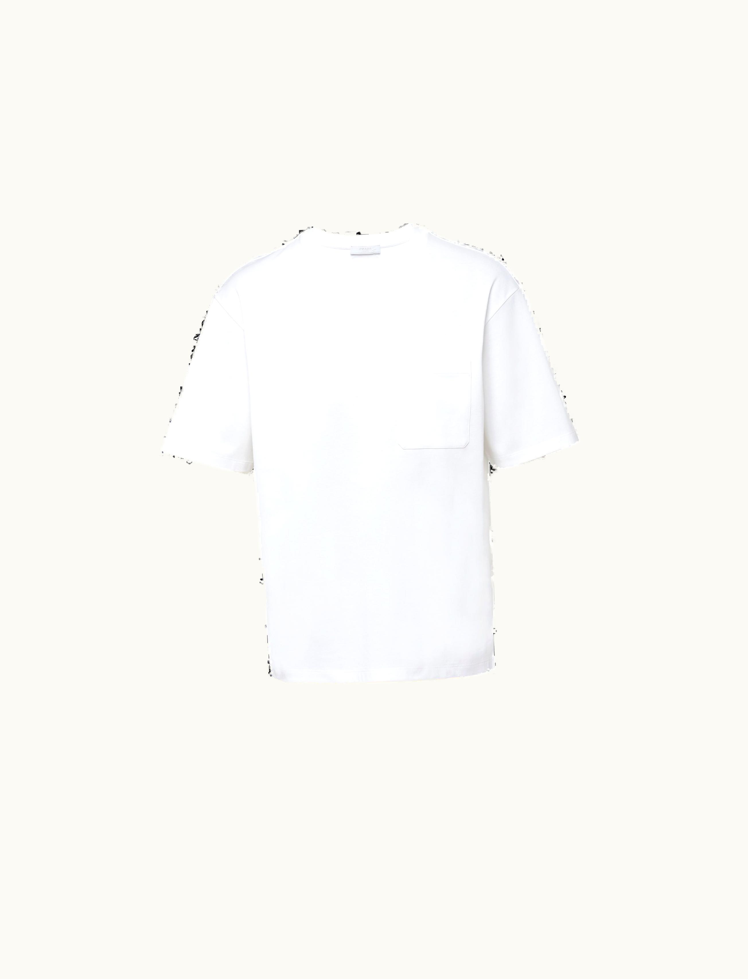 Prada Prada White Cotton T-shirt UJN809_240_F0009_S_221