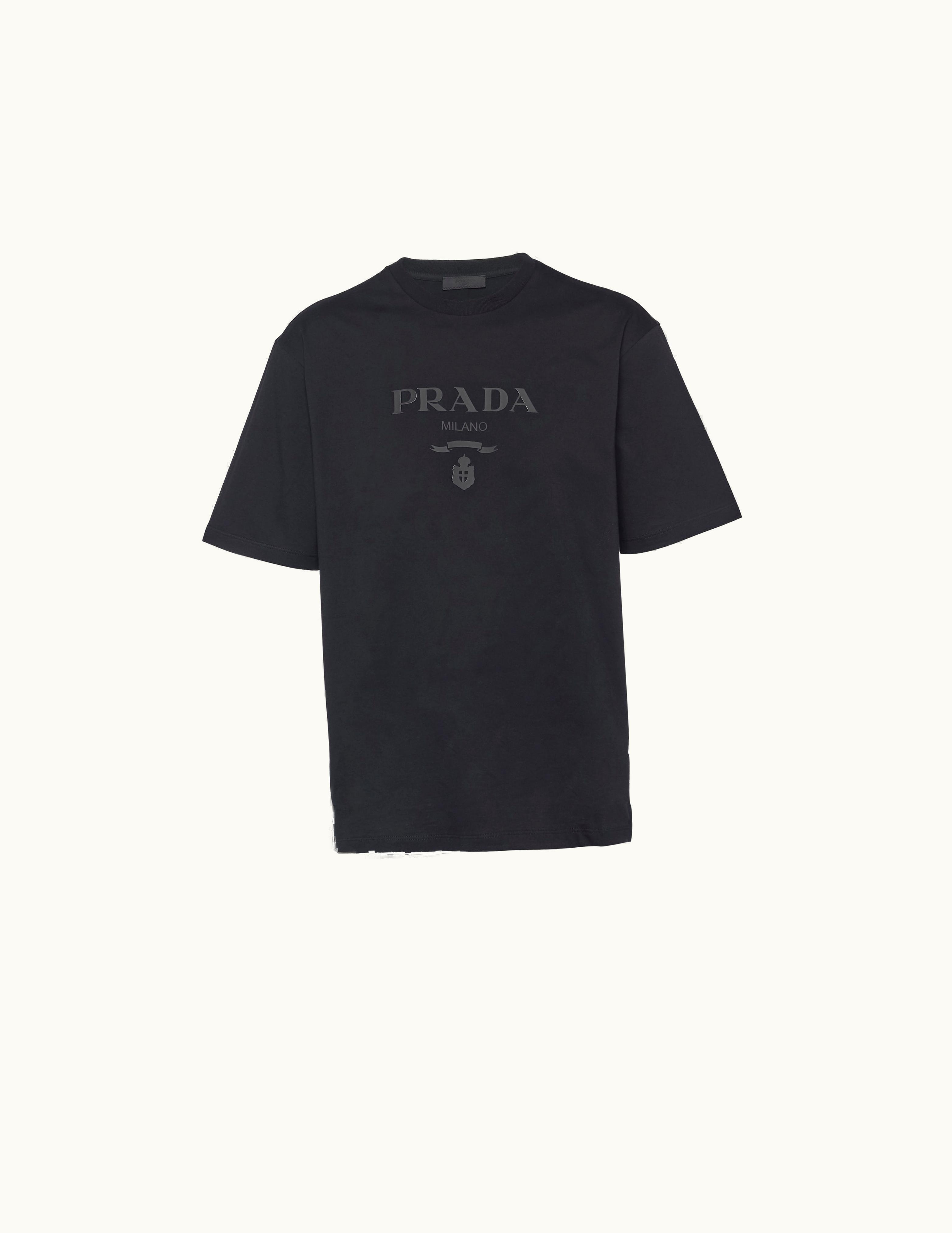 Prada Prada Black Cotton T-shirt UJN815_1052_F0002_S_221