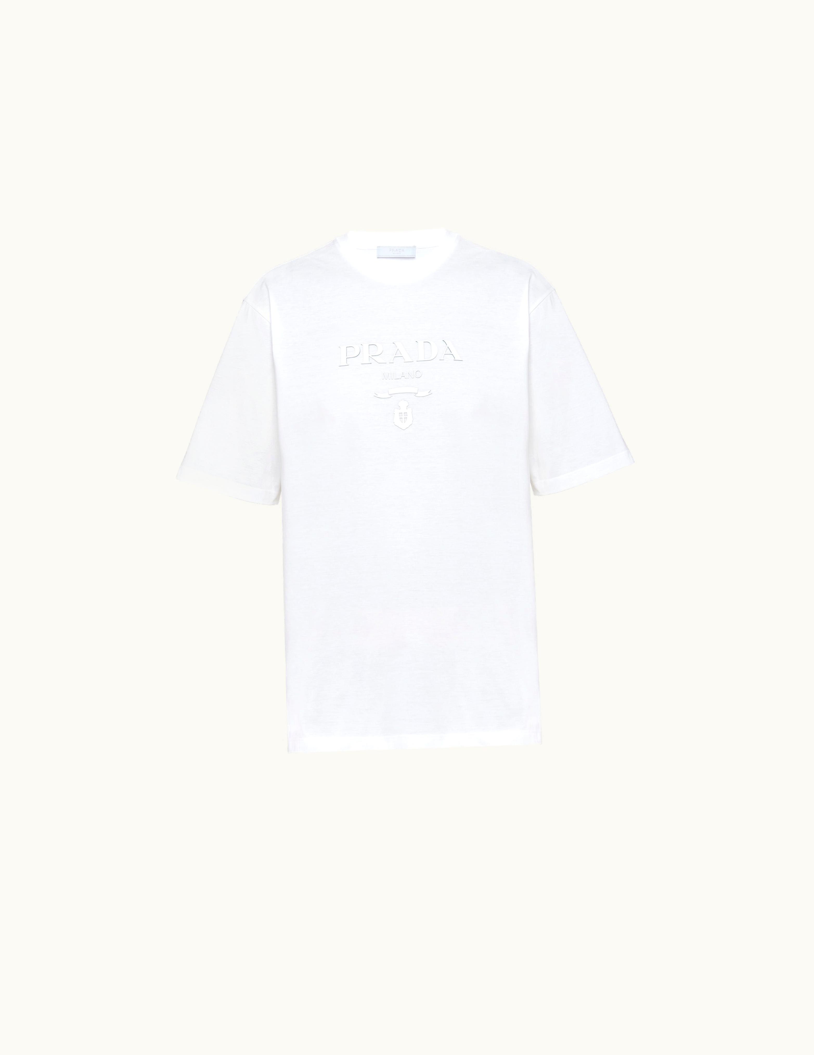 Prada Prada White Cotton T-shirt UJN815_1052_F0009_S_221