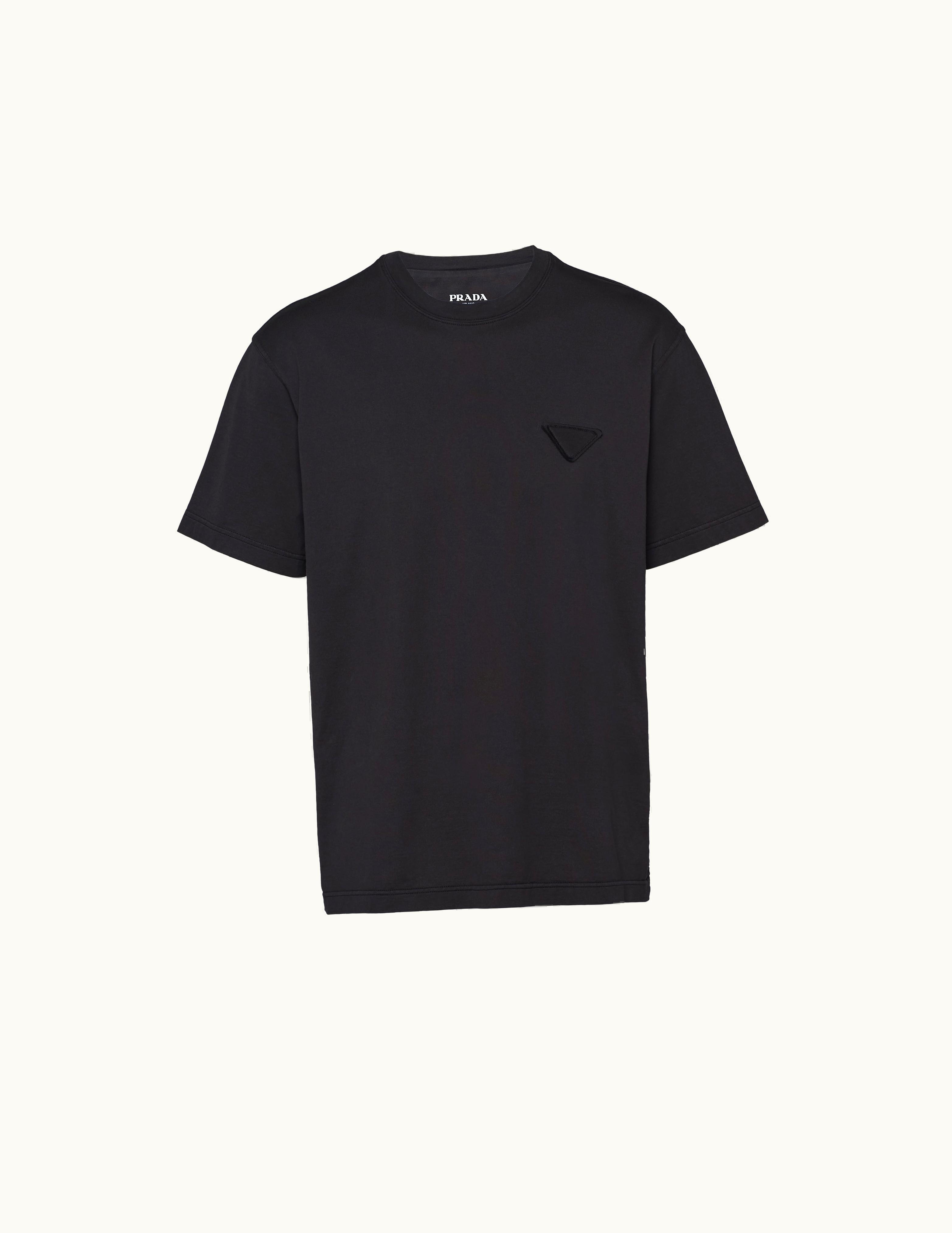 Prada Prada Black Cotton T-shirt UJN852_13CC_F0002_S_232