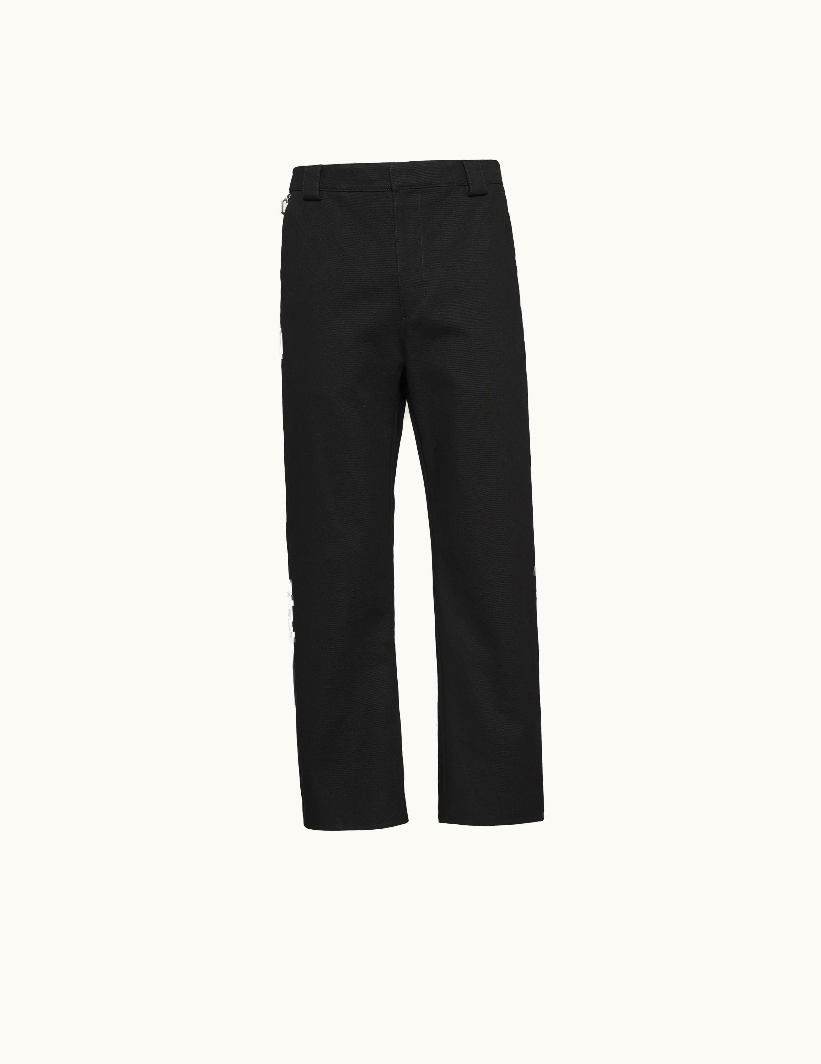 Prada Prada Re-Nylon Wide-Leg Pants Black