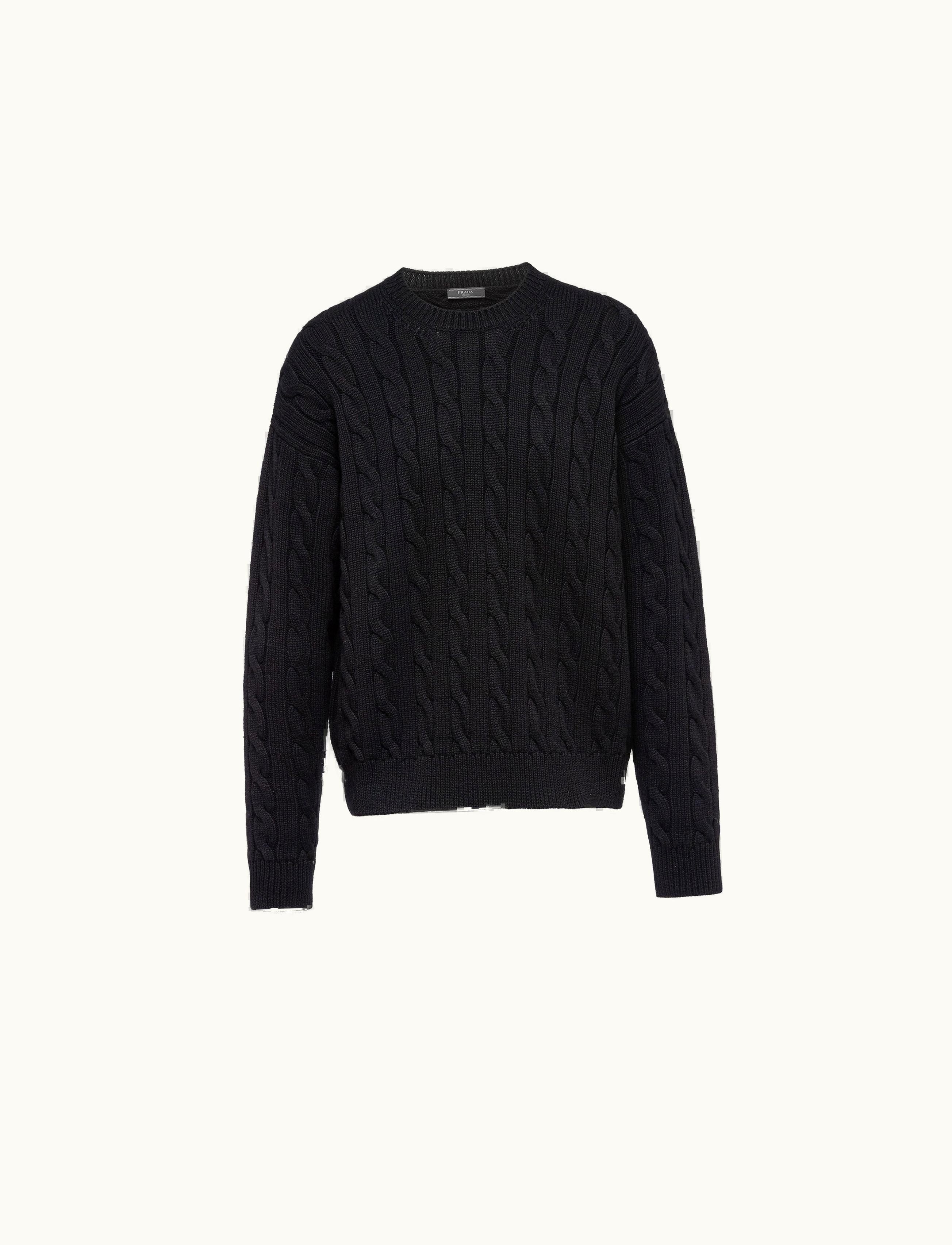 Prada Prada Black Oversized Cashmere Sweater