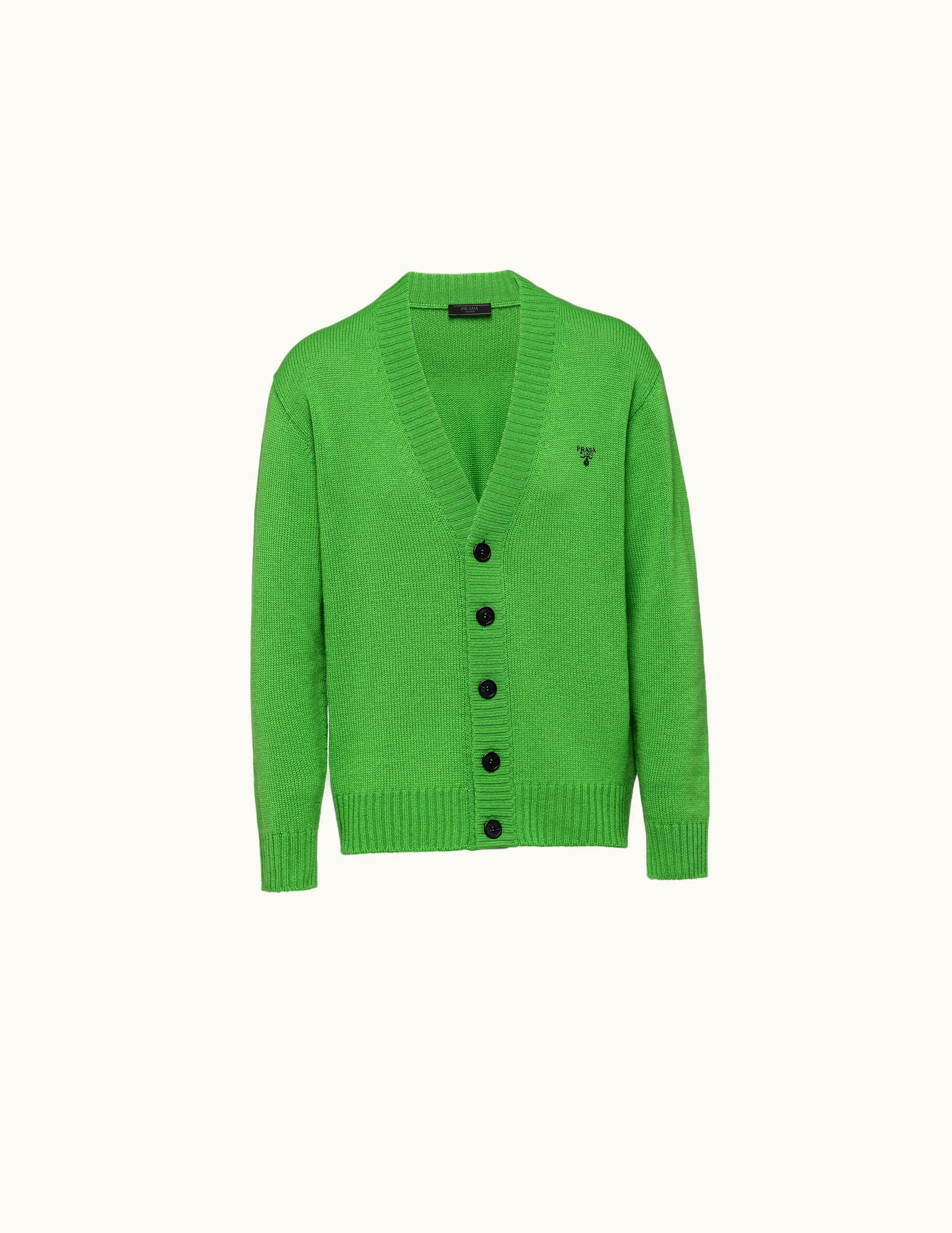 Prada Prada Green Cashmere Cardigan