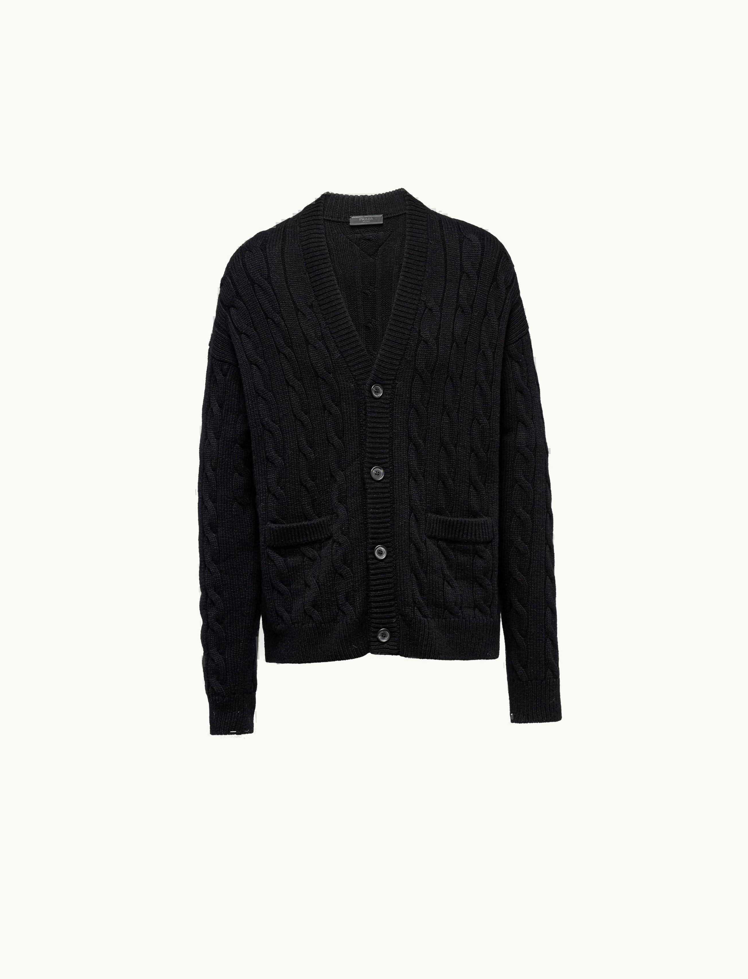 Prada Prada Black Cashmere Cardigan UMG158_107Y_F0002_S_221