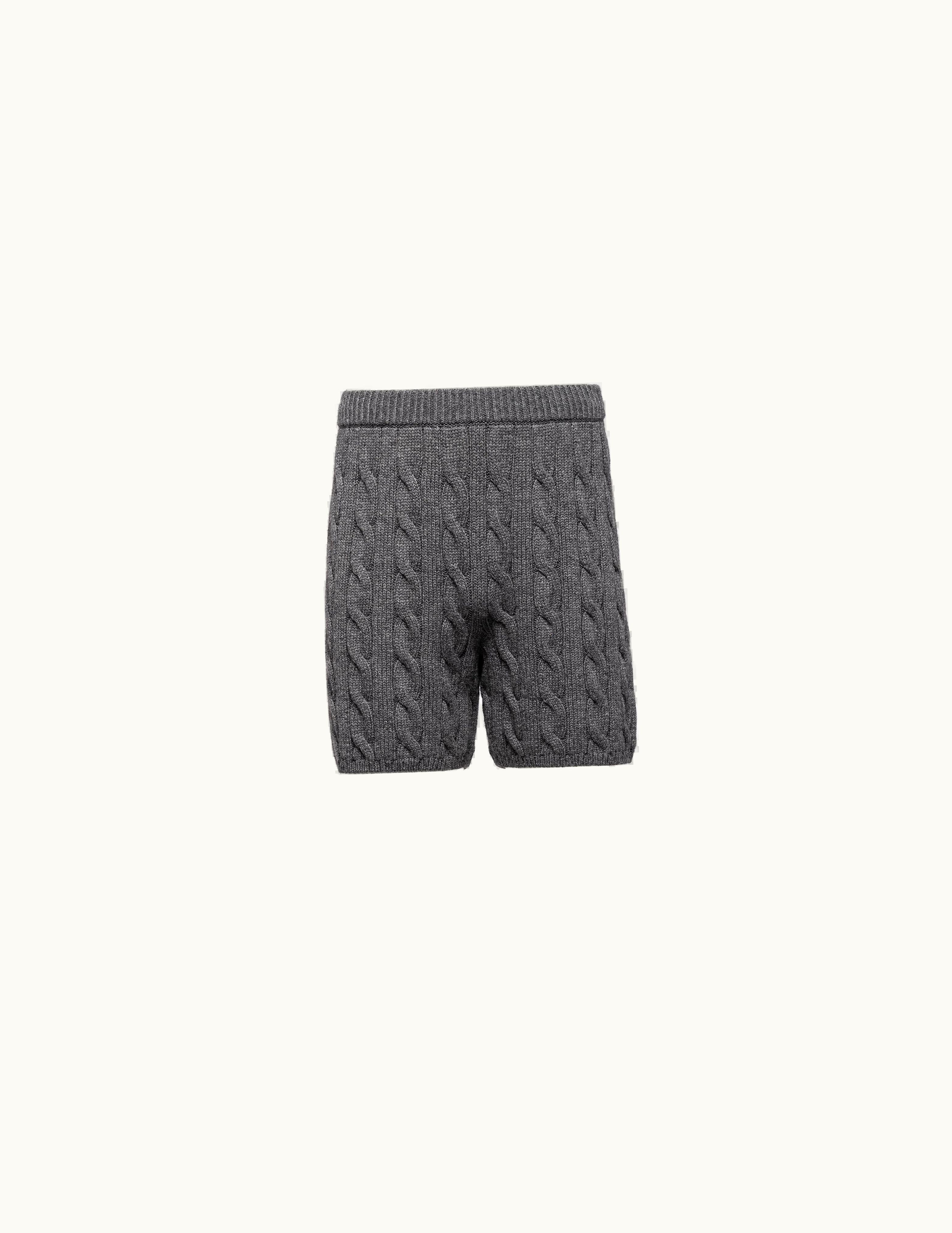 Prada Prada Slate Gray Cashmere Shorts