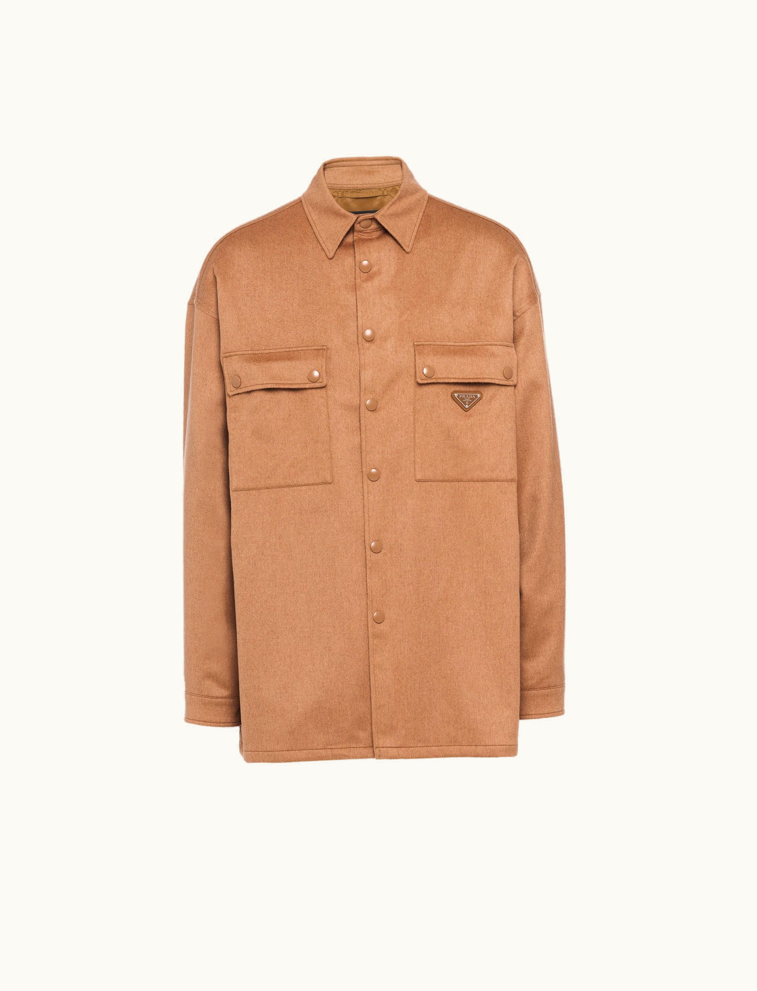 Prada Prada Camel Brown Camel-hair Shirt