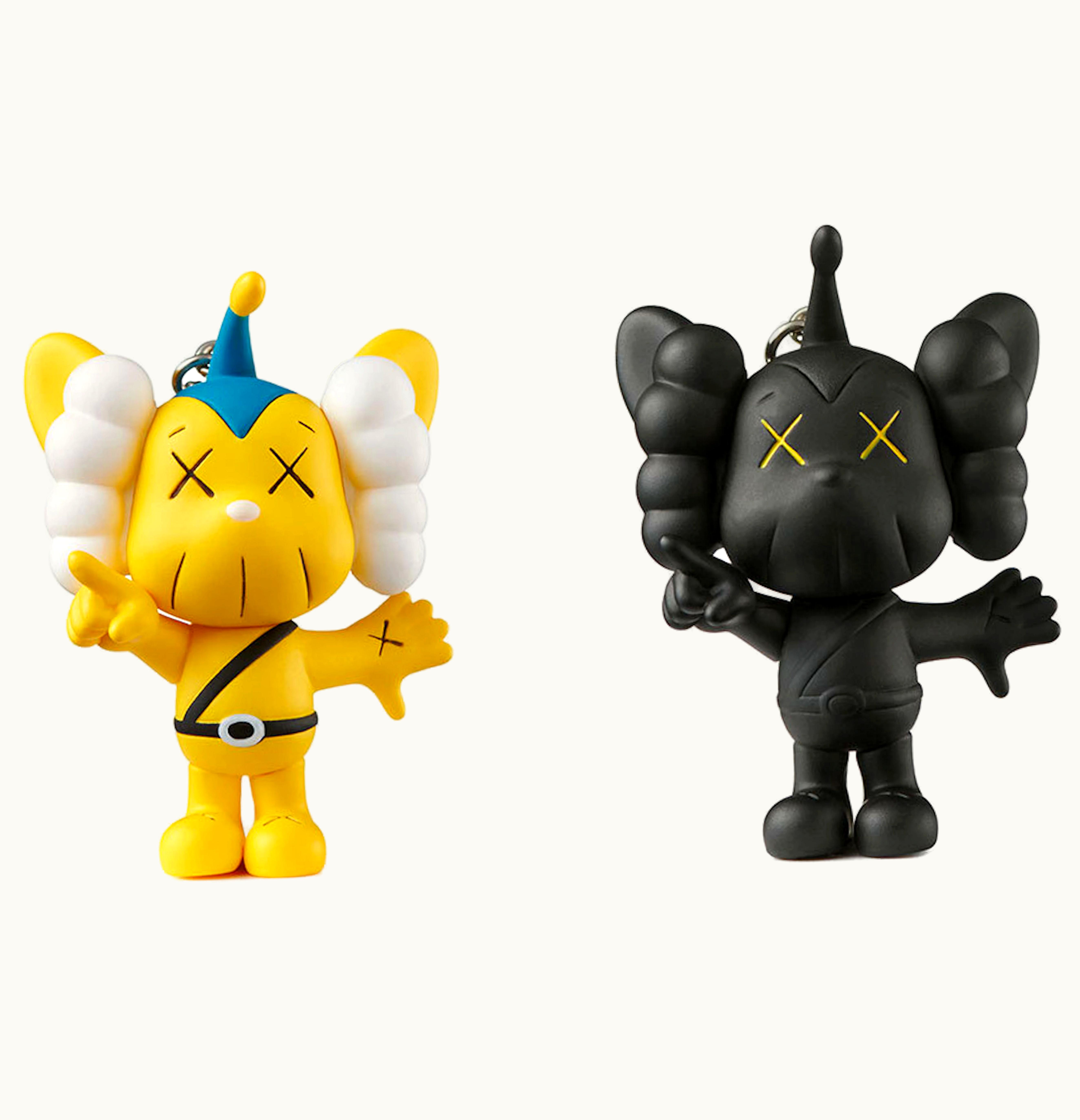 KAWS KAWS Tokyo First JPP Keychain Yellow Black Set 2021