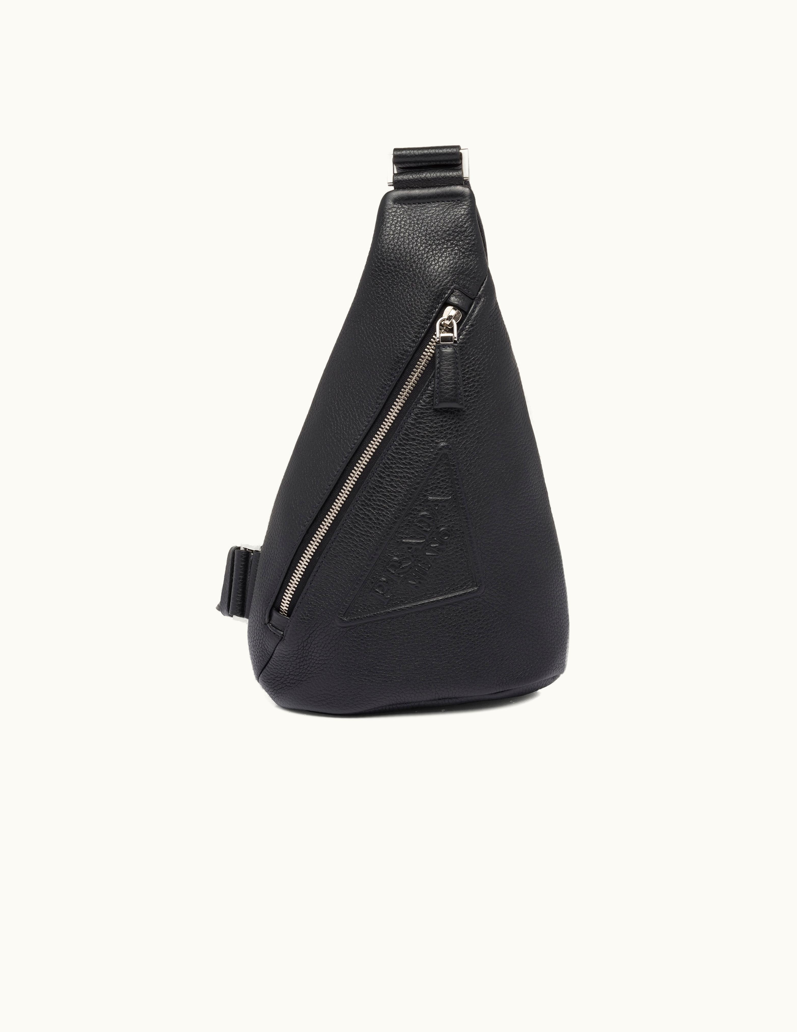 Prada Prada Crossbody Shoulder Bag Black Leather