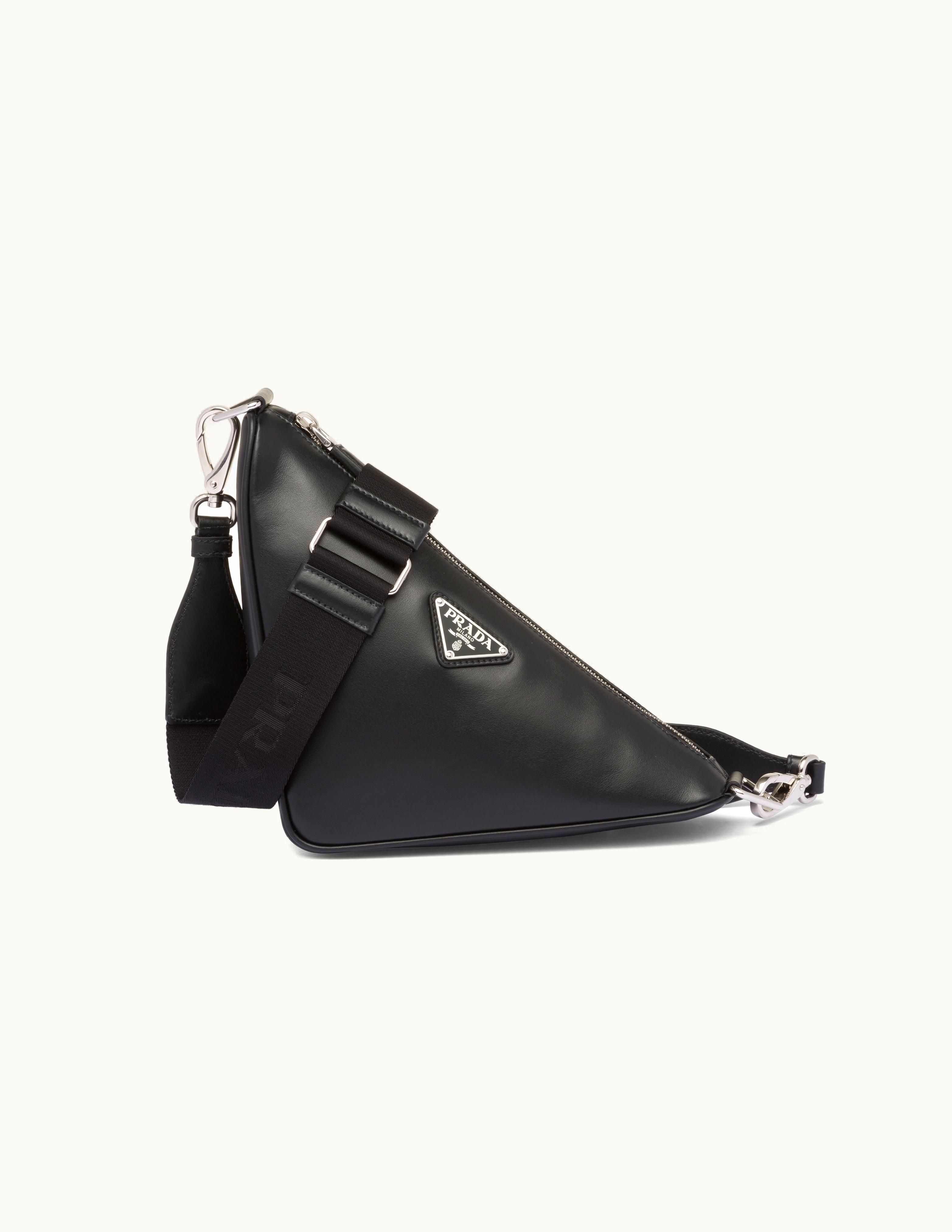 Prada Black Prada Triangle Leather Bag