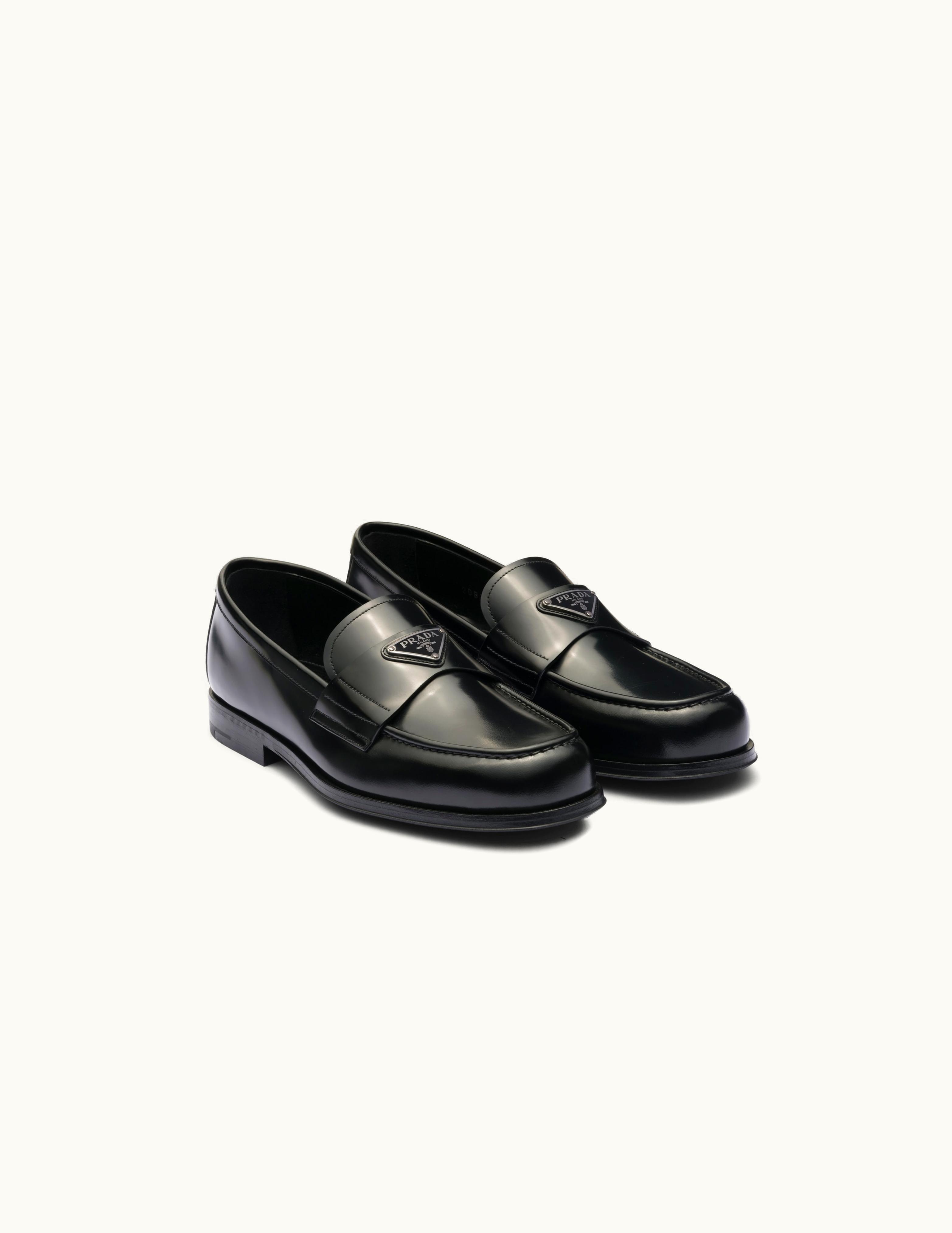 Prada Prada Black Brushed Leather Loafers 2DB209_055_F0002_F_X000